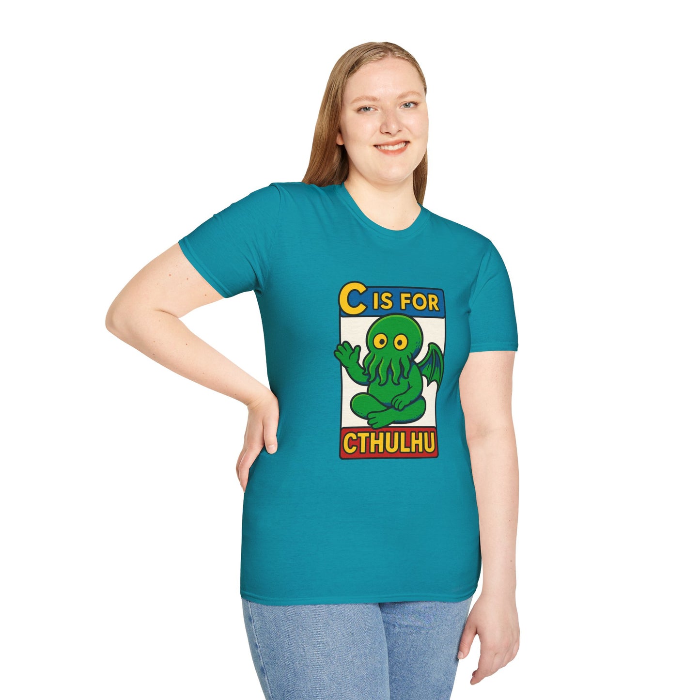 C is for Cthulhu Graphic Tee – Funny Cthulhu Shirt - WhimSpin - https://whimspin.com