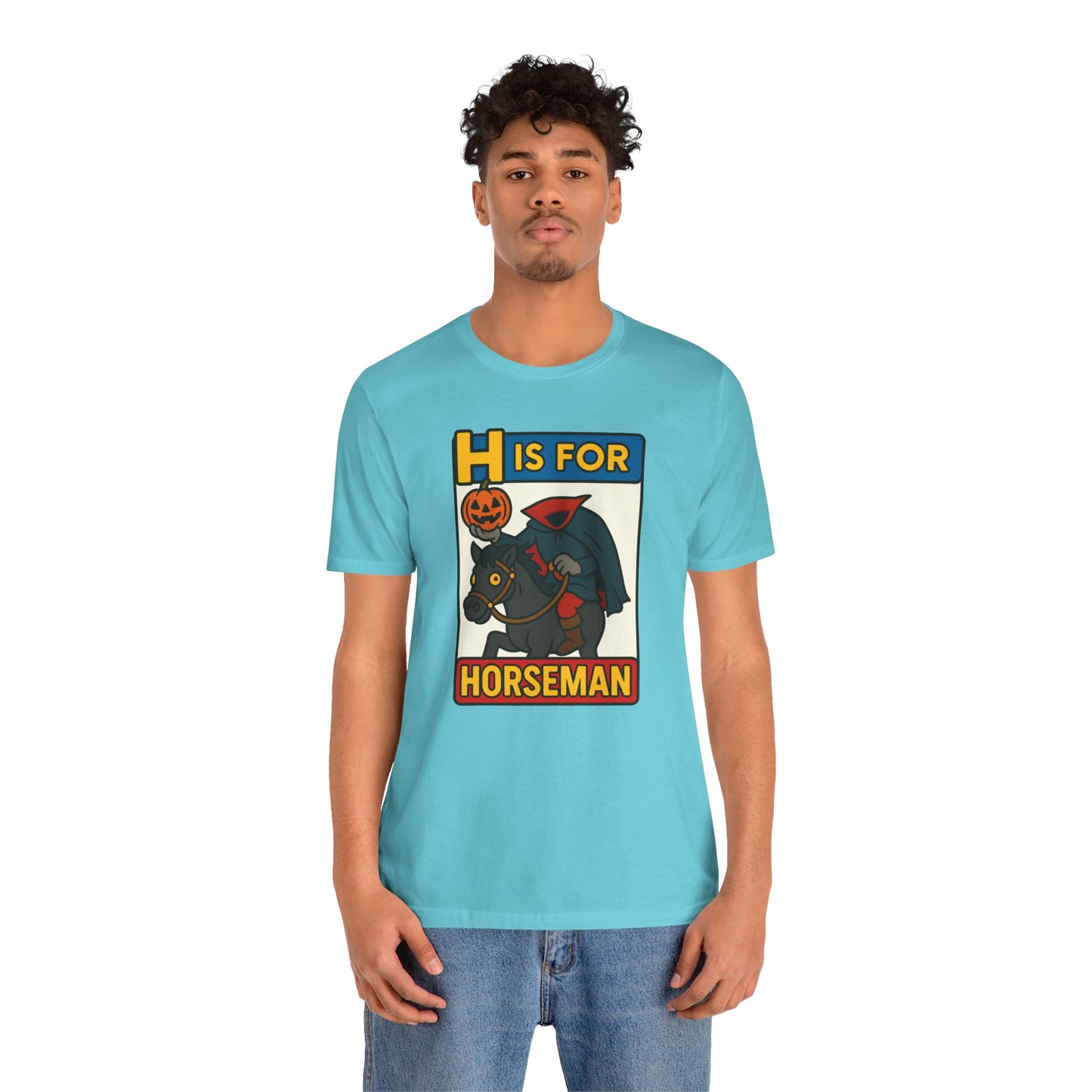 H Is for Horseman Shirt – Headless Horseman Halloween Tee