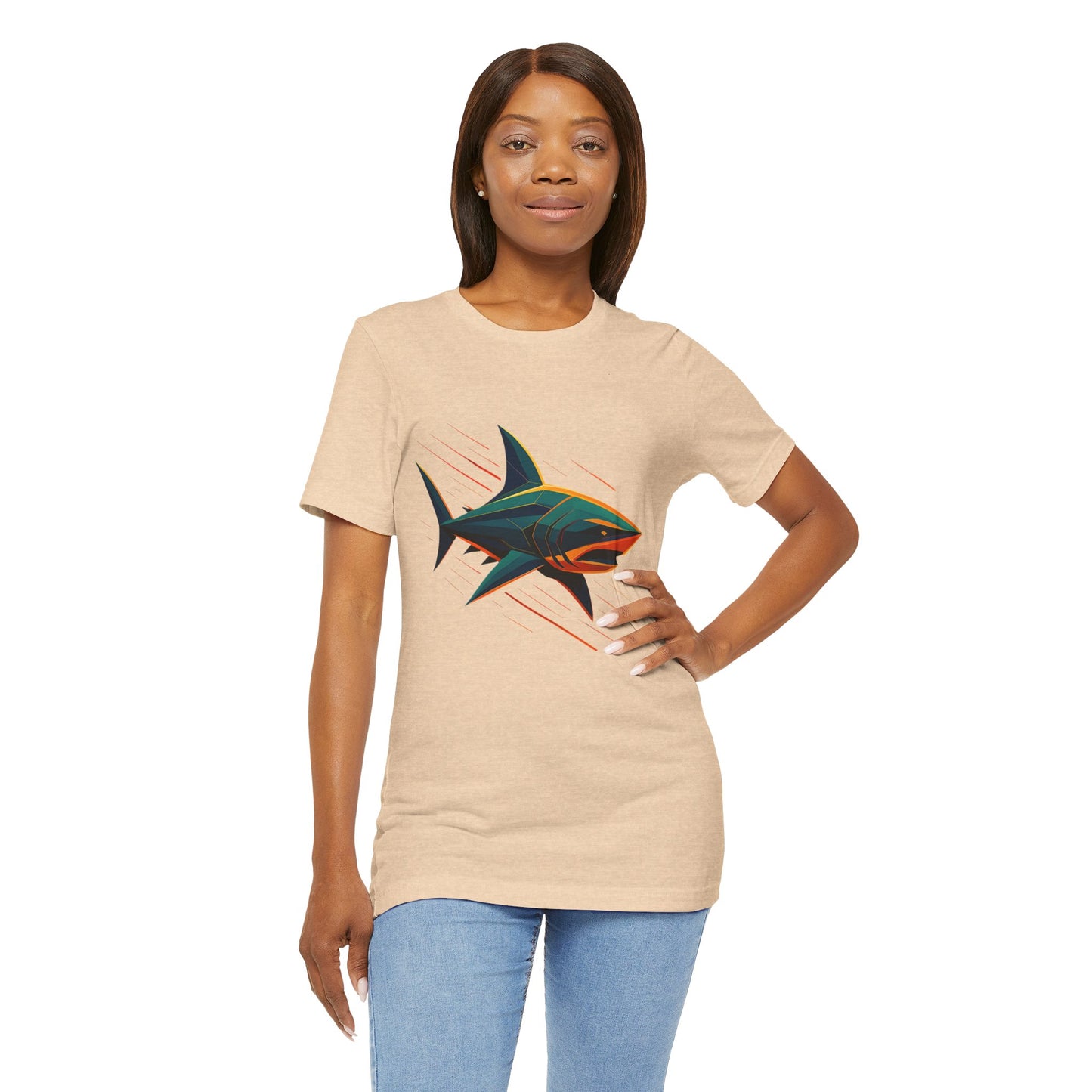 Electric Apex Shark T-Shirt – Bold Ocean Graphic Tee - WhimSpin - https://whimspin.com