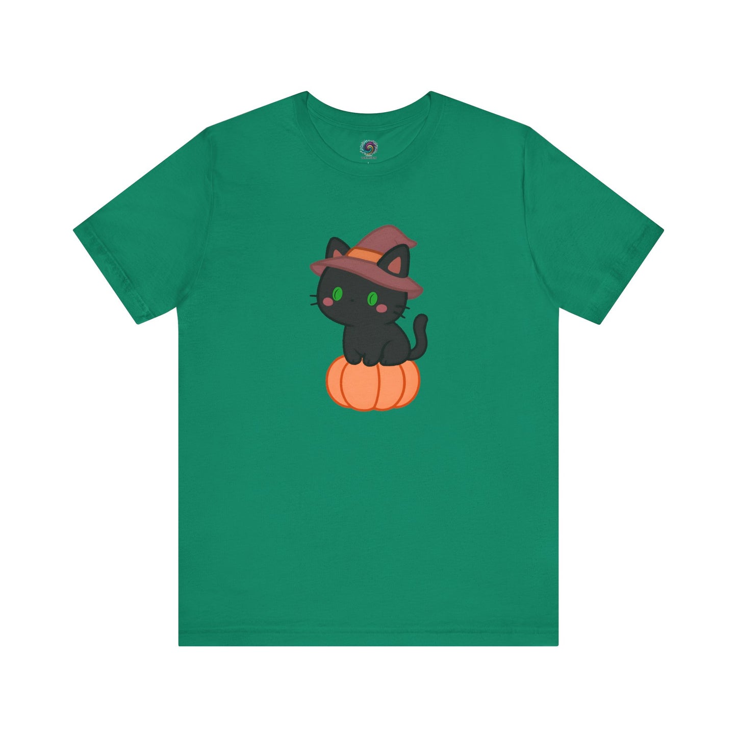 Halloween Cat Shirt – Cute Cat on a Pumpkin Graphic Tee