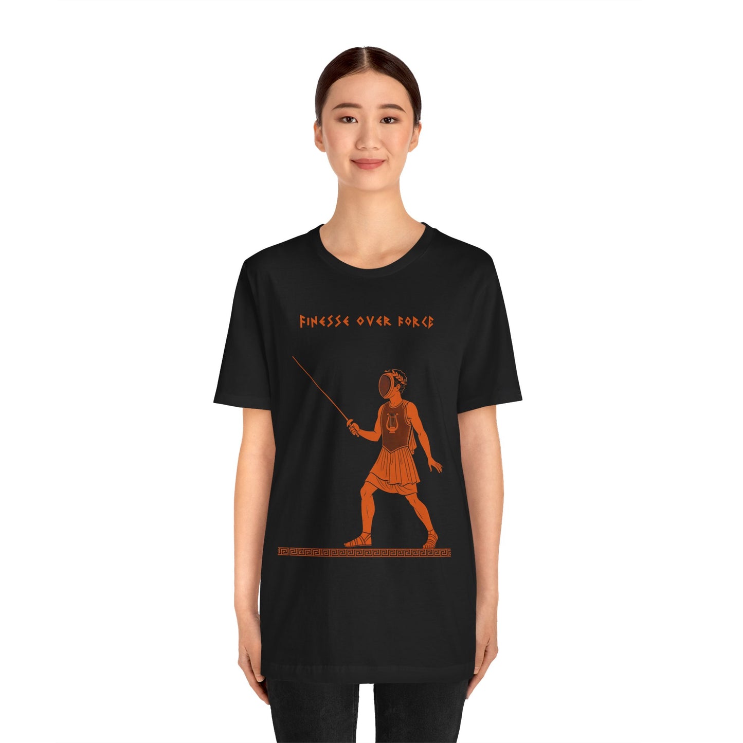 Finesse Over Force T-Shirt – Unisex Fencing Tee for Tactical Athletes - WhimSpin - https://whimspin.com
