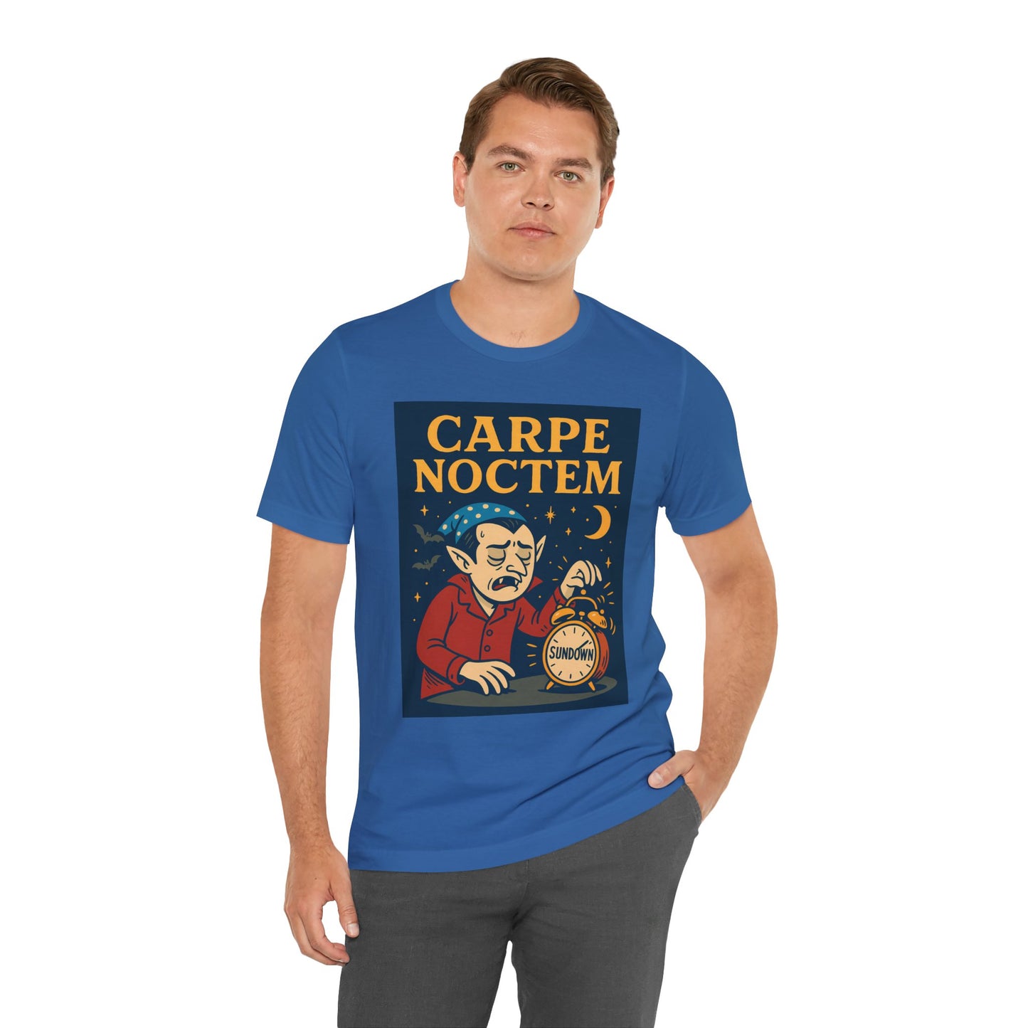 Carpe Noctem Vampire T-Shirt – Funny Halloween Tee for Night Owls