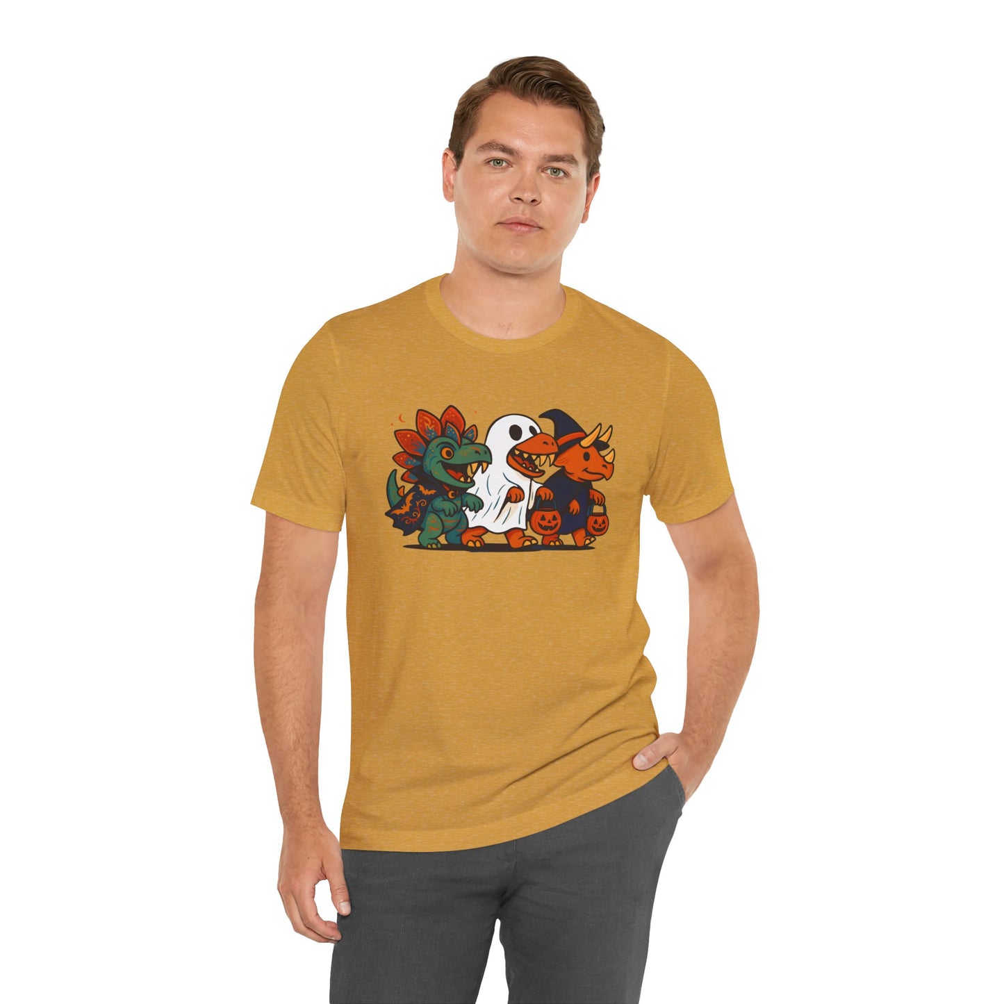 Halloween Dino Squad T-Shirt – Funny Trick-or-Treat Dinosaur Tee