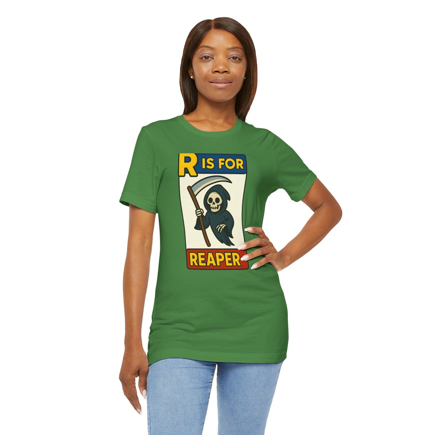 R Is for Reaper T-Shirt – Cute Grim Reaper Shirt from the Monster Alphabet Series