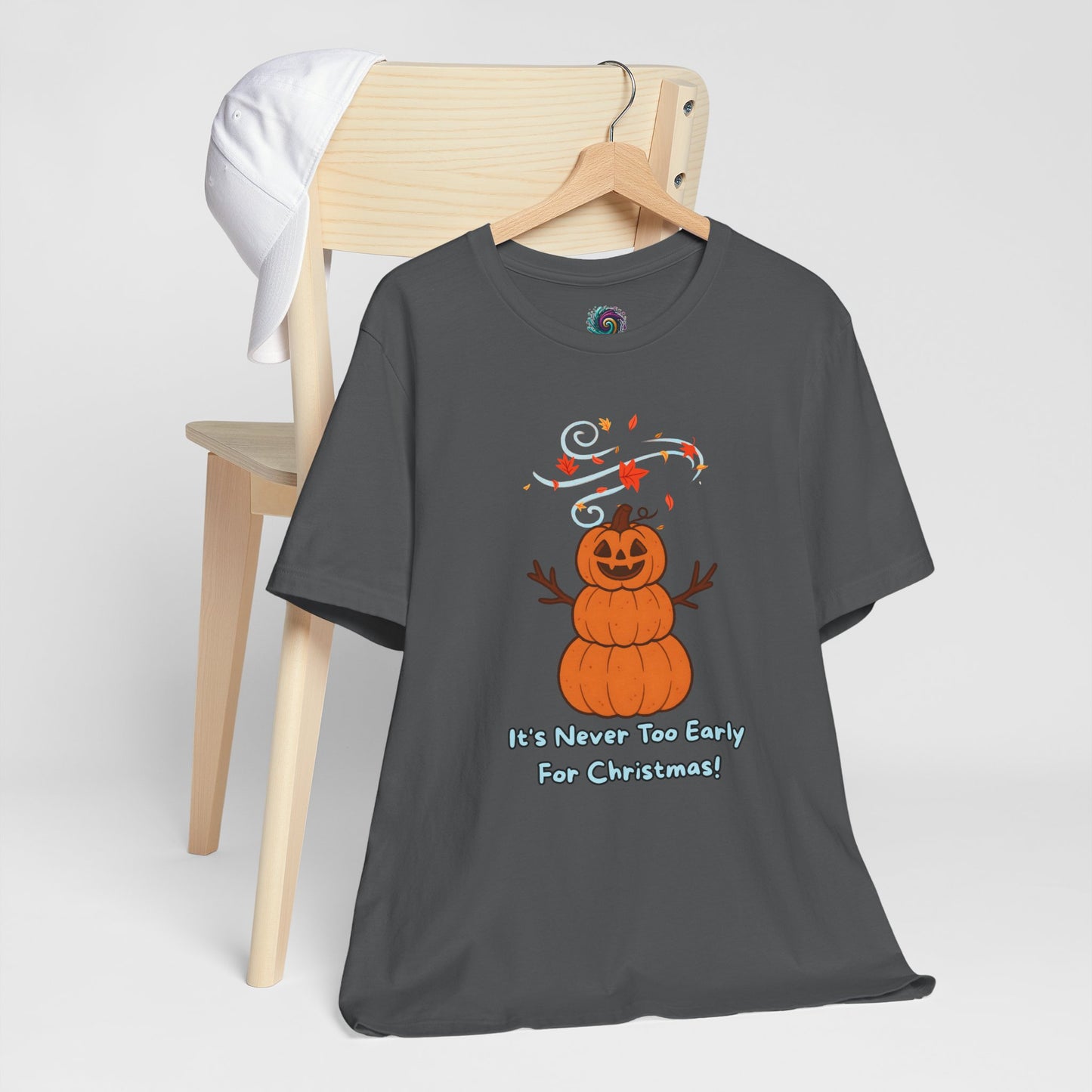 Pumpkin Snowman Shirt – Funny Halloween Christmas Mashup Tee