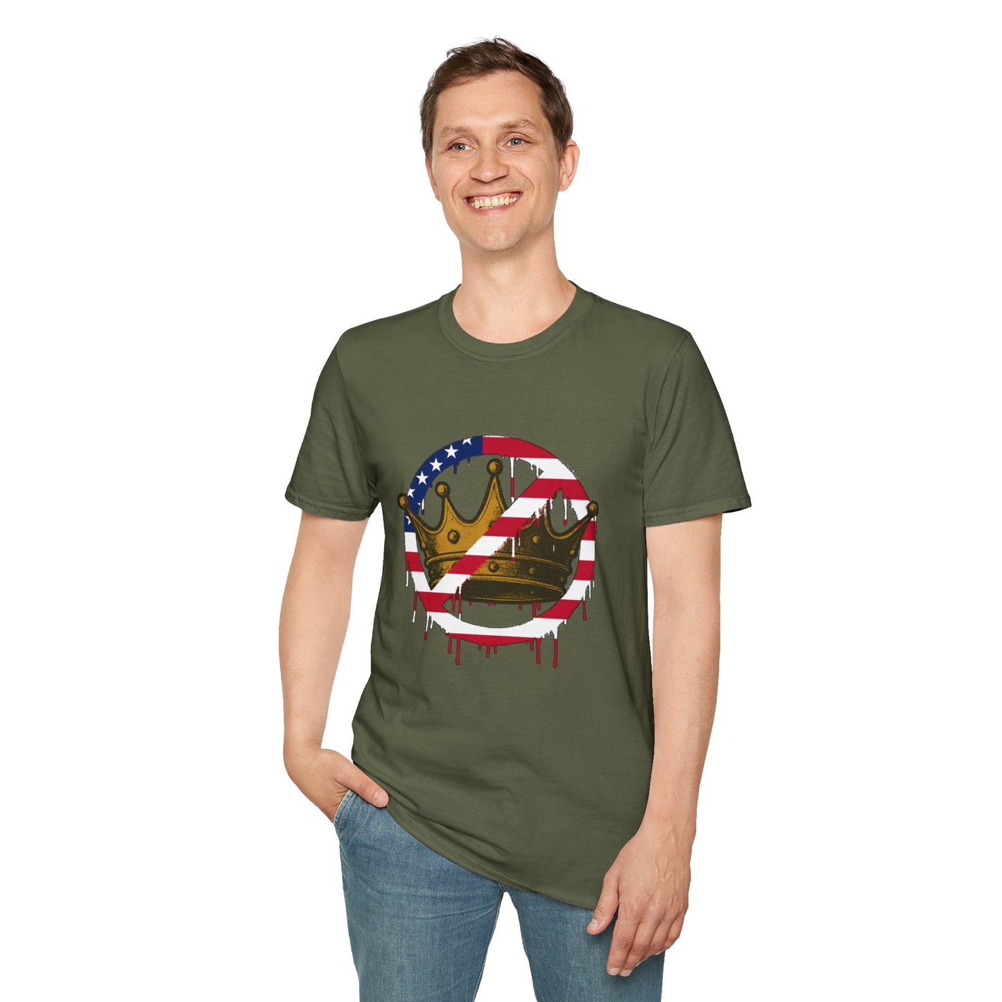 No Kings Protest T-Shirt – Anti-Authoritarian Democracy Graphic Tee