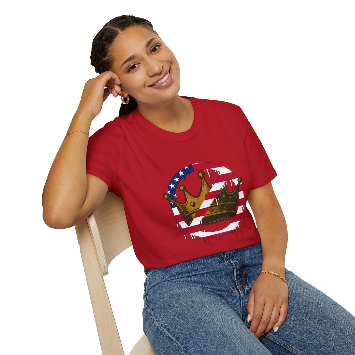 No Kings Protest T-Shirt – Anti-Authoritarian Democracy Graphic Tee