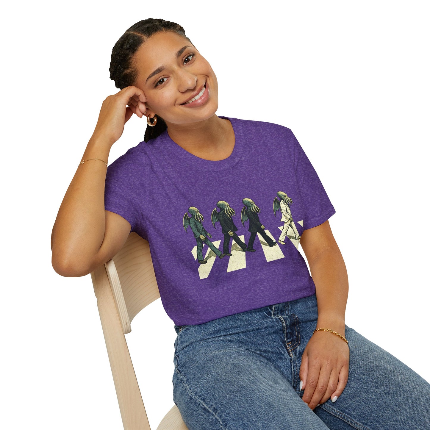 Cthulhu Crossing T-Shirt – Beatles Abbey Road Parody Tee | WhimSpin - WhimSpin - https://whimspin.com