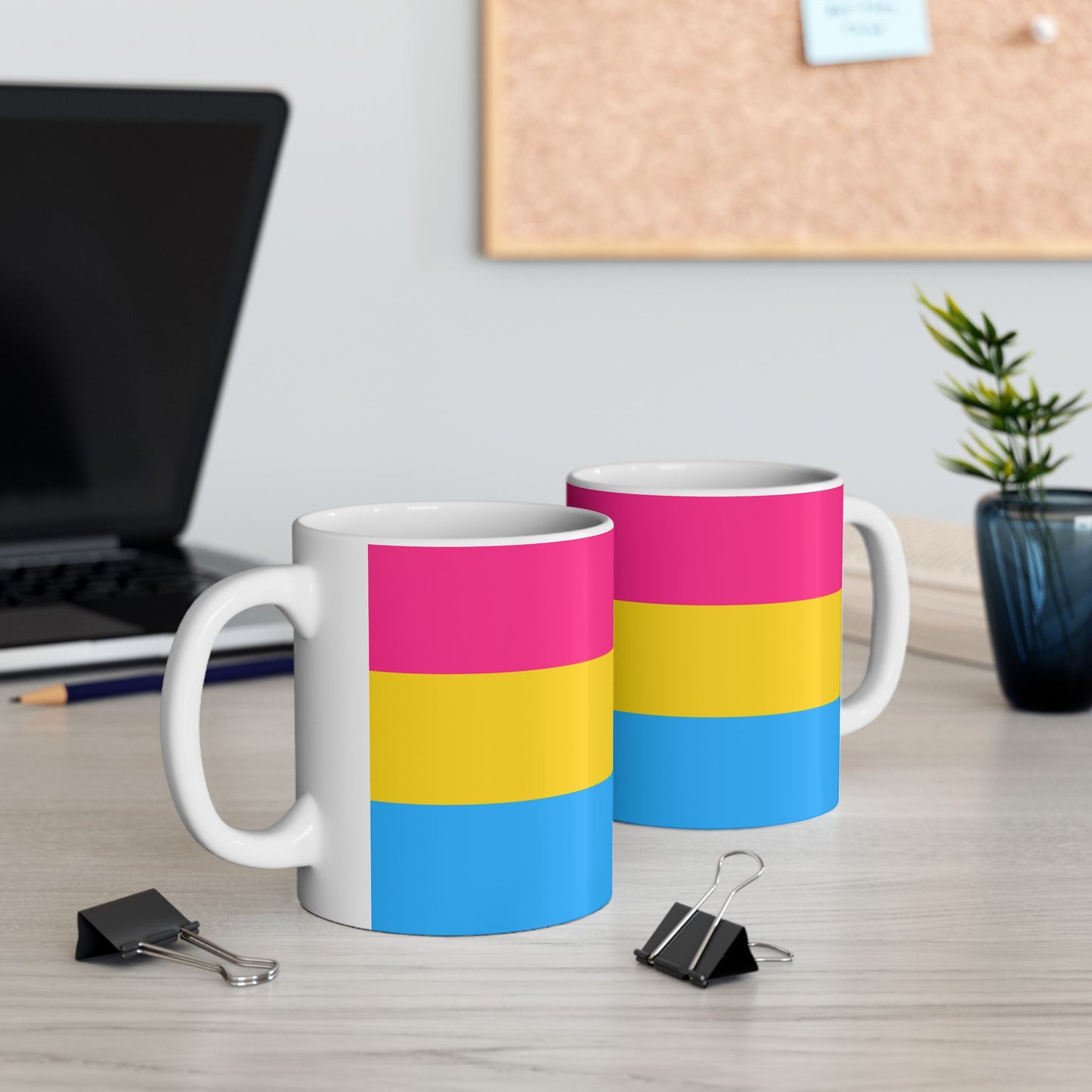 Pansexual Pride Flag Mug – Colorful LGBTQ+ Ceramic Cup