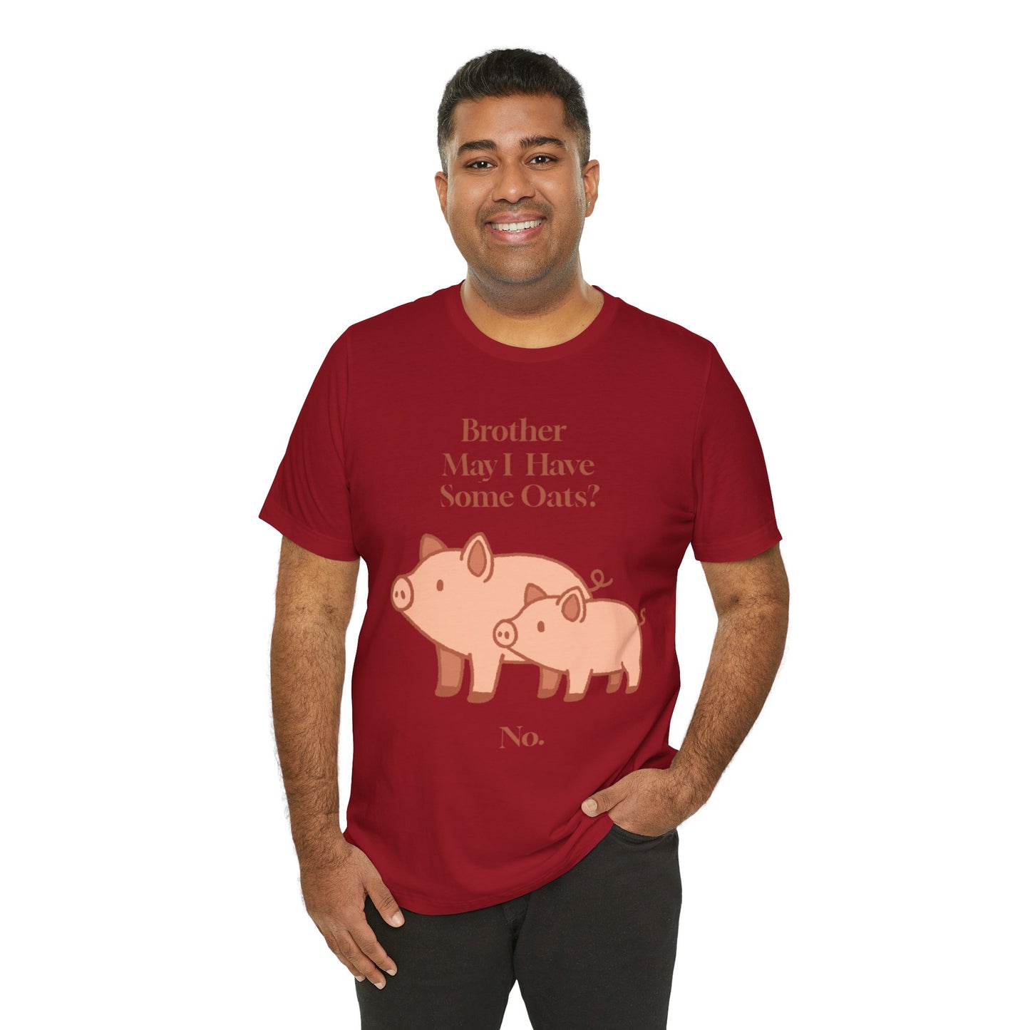 Brother May I Have Some Oats T-Shirt – Funny Viral Pig Meme Tee