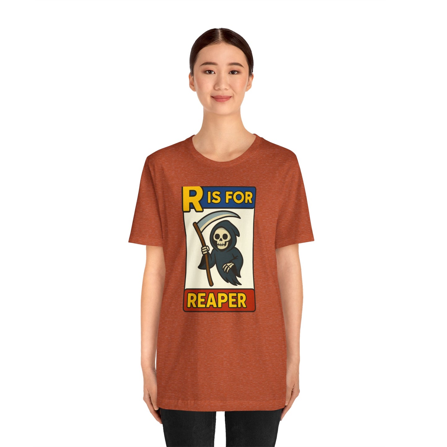 R Is for Reaper T-Shirt – Cute Grim Reaper Shirt from the Monster Alphabet Series