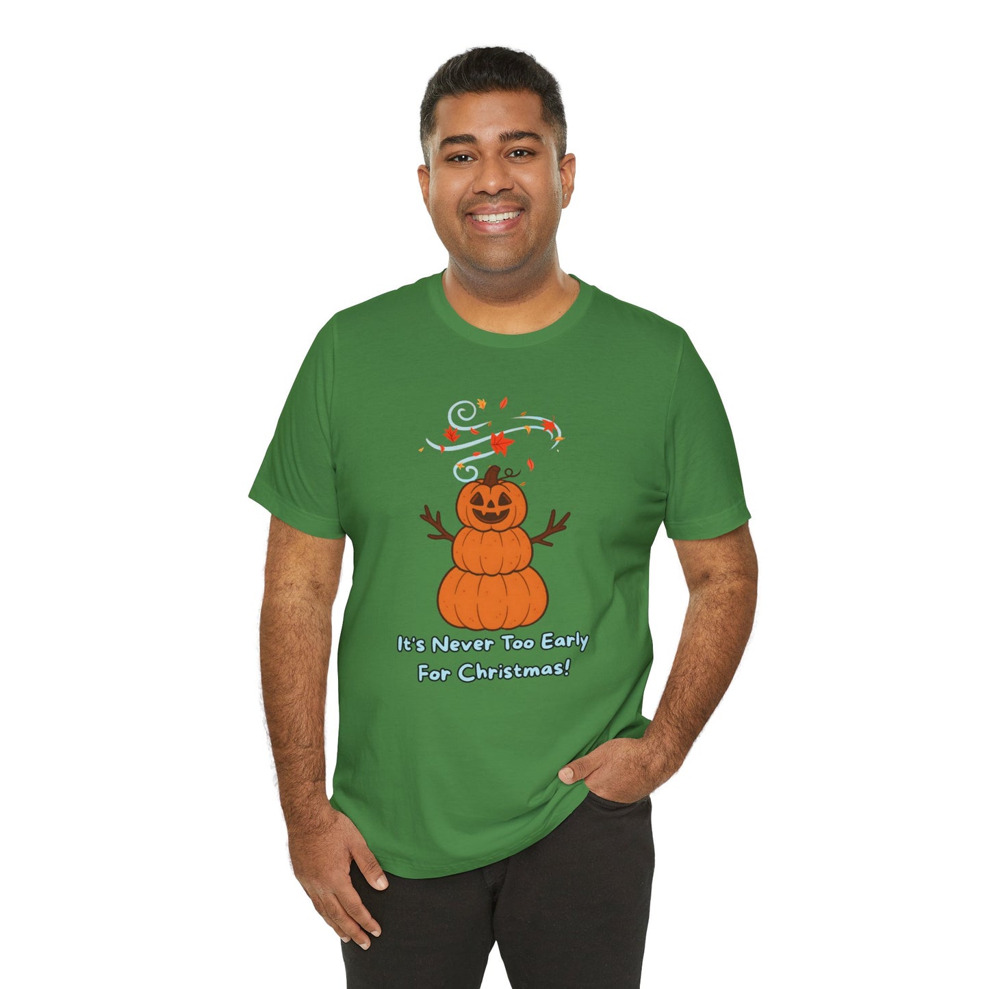 Pumpkin Snowman Shirt – Funny Halloween Christmas Mashup Tee