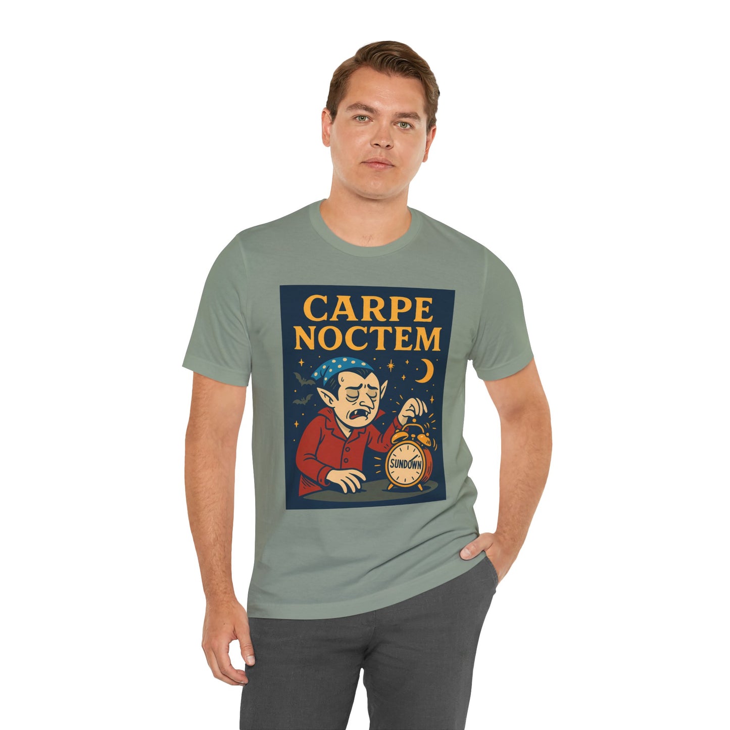 Carpe Noctem Vampire T-Shirt – Funny Halloween Tee for Night Owls