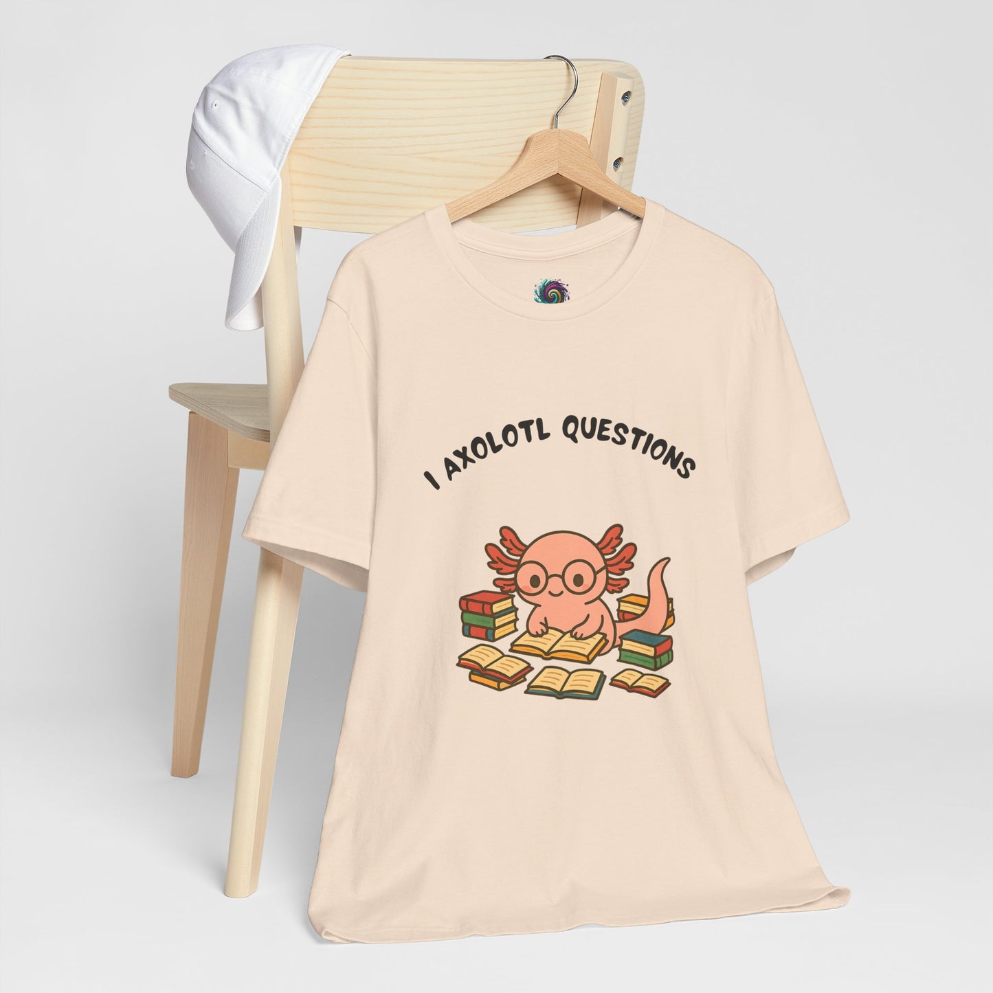 I Axolotl Questions T-Shirt – Funny Curious Axolotl Tee for Book Lovers