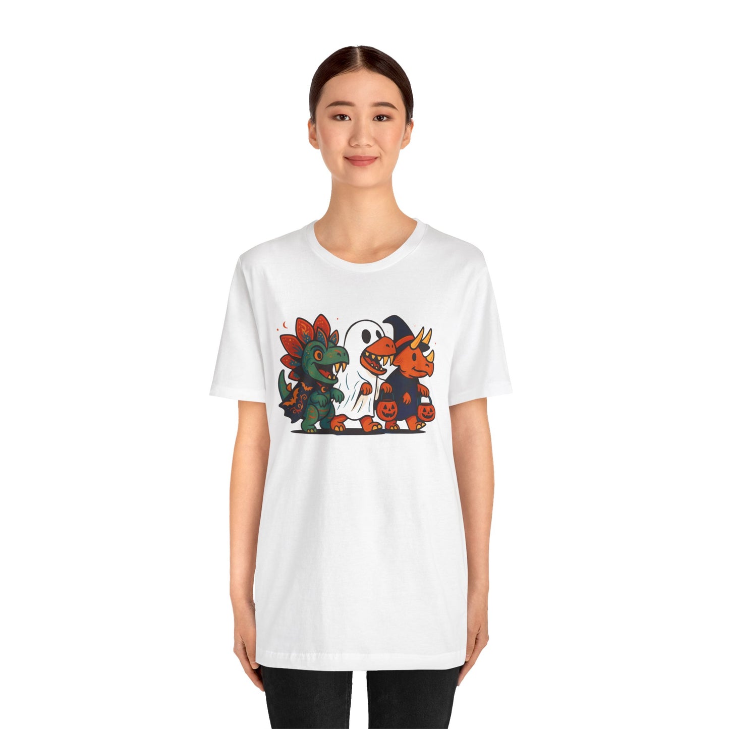 Halloween Dino Squad T-Shirt – Funny Trick-or-Treat Dinosaur Tee