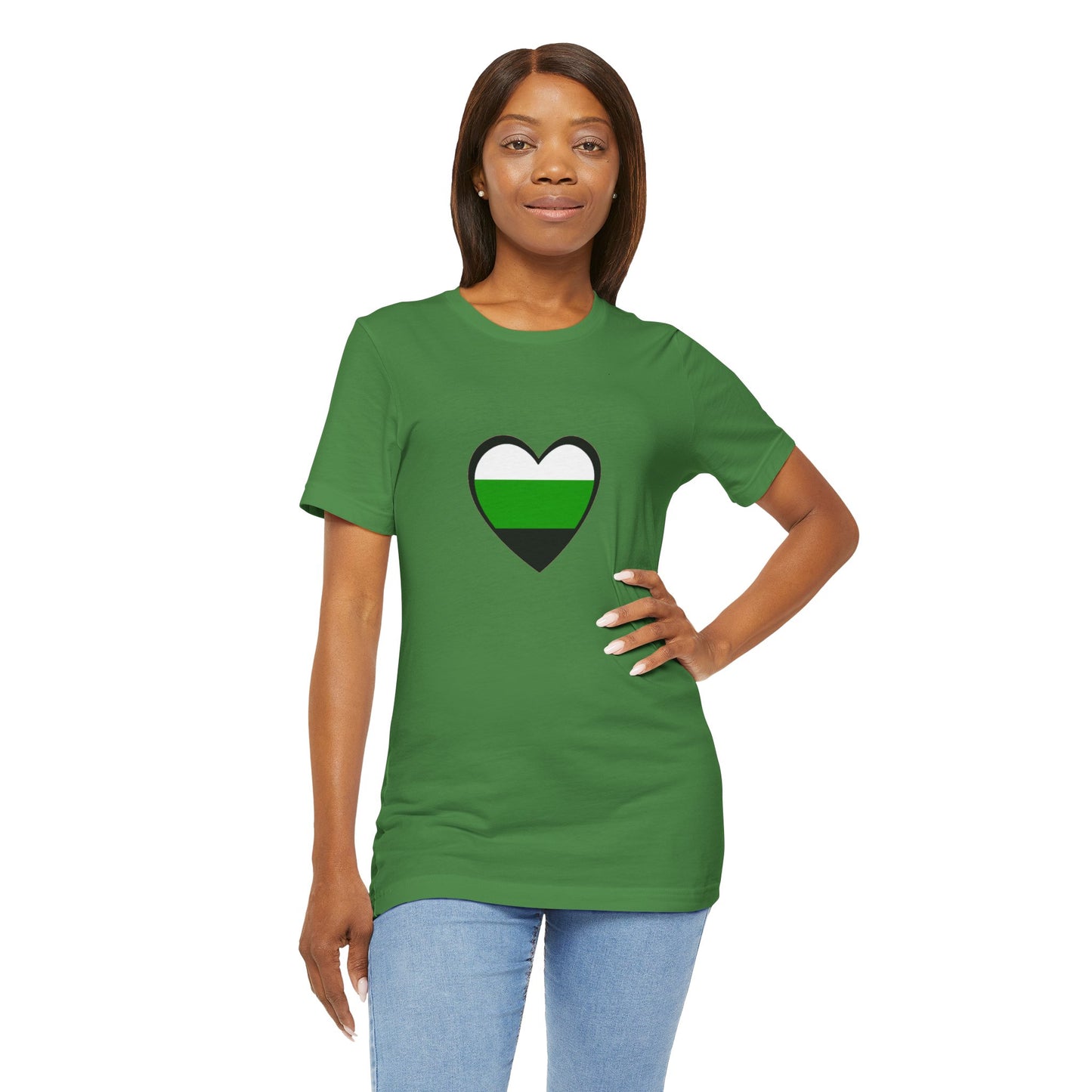 Neutrois Pride Flag Heart T-Shirt – Minimalist Gender Identity Tee
