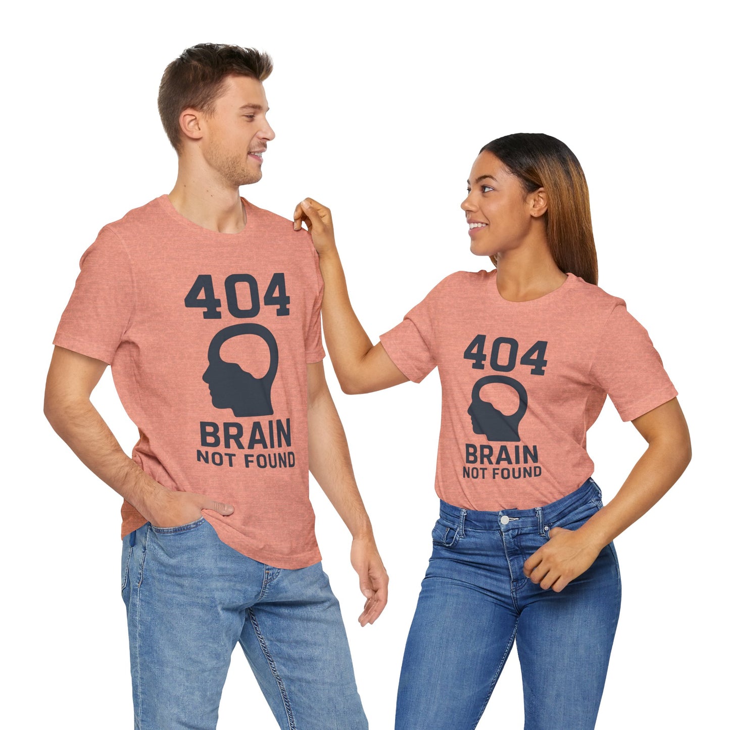 404 Brain Not Found T-Shirt – Techie Humor for Nerds & Geeks
