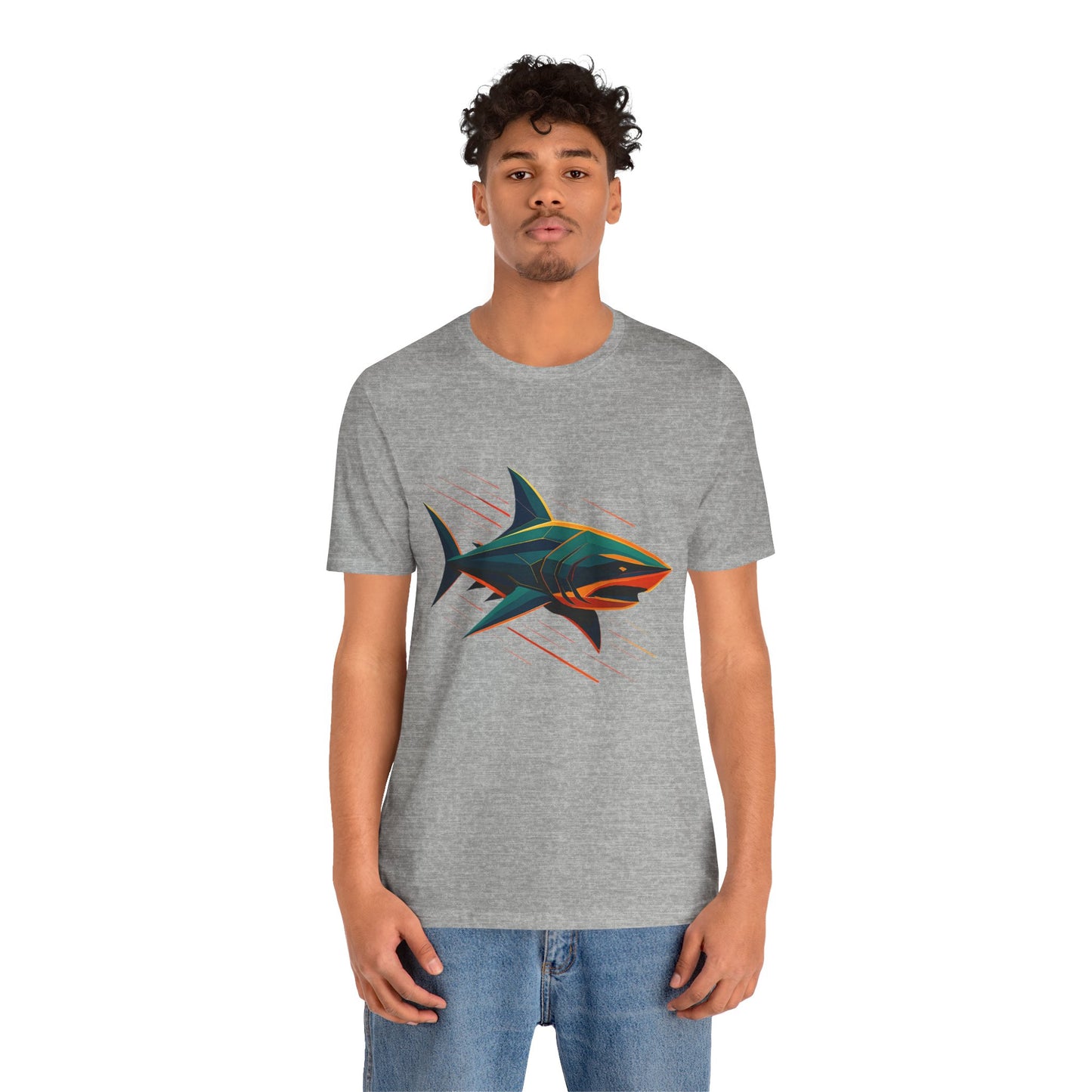Electric Apex Shark T-Shirt – Bold Ocean Graphic Tee - WhimSpin - https://whimspin.com