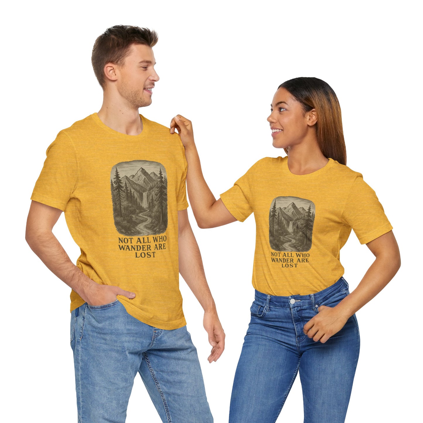Not All Who Wander Are Lost T-Shirt – Tolkien Travel Tee for Nature Lovers