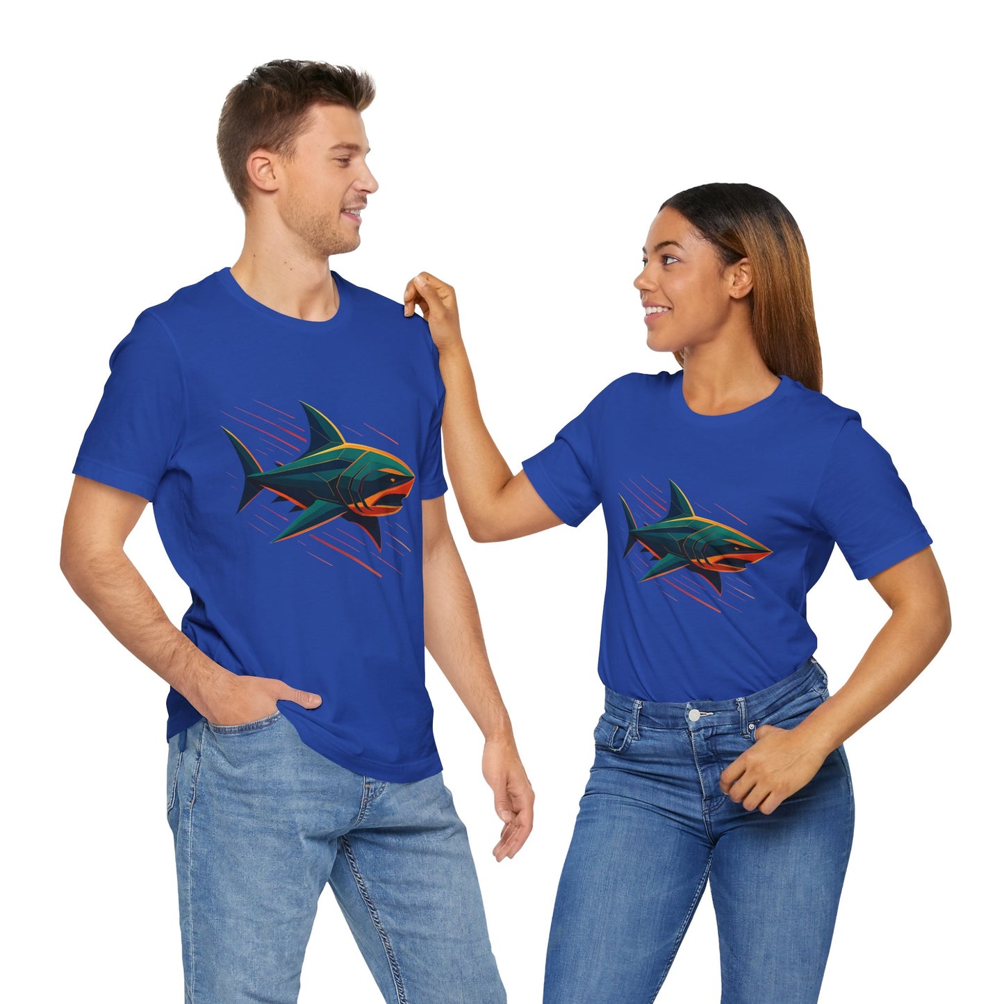 Electric Apex Shark T-Shirt – Bold Ocean Graphic Tee - WhimSpin - https://whimspin.com