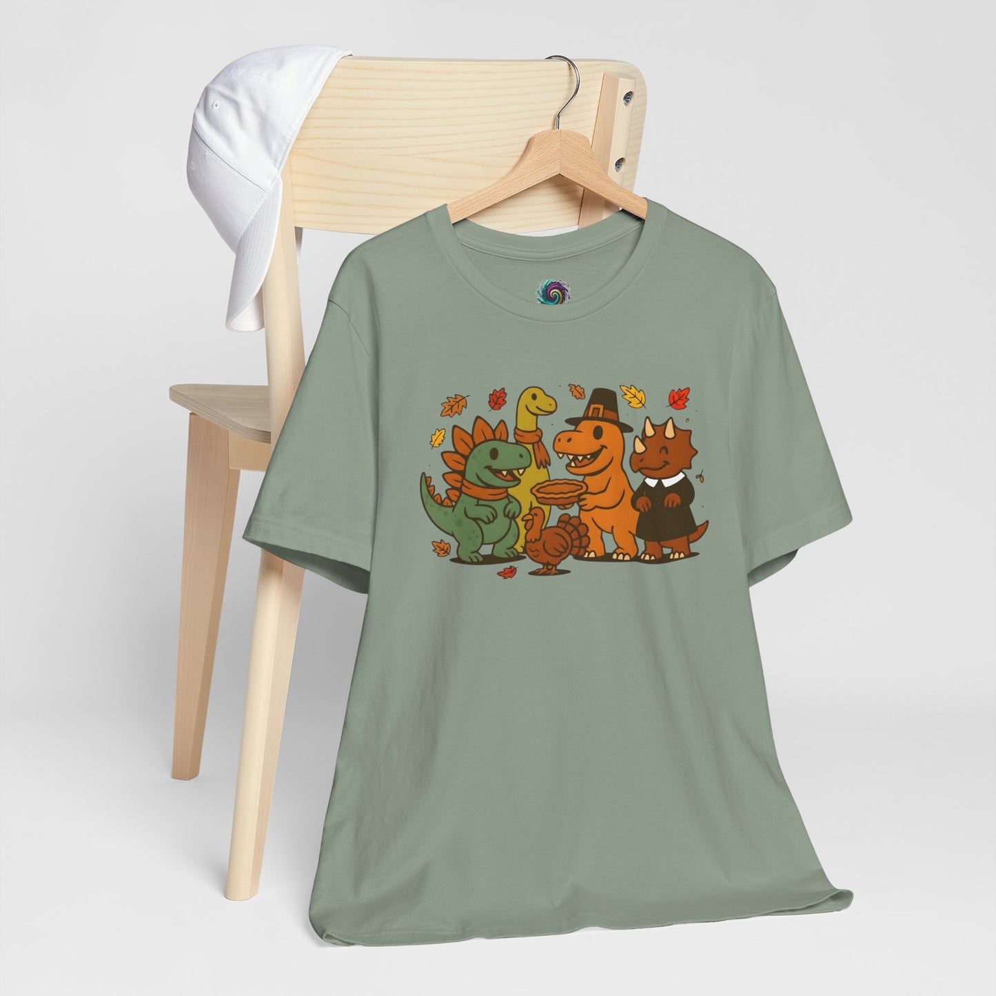 Thanksgiving Dinosaur T-Shirt – Funny Dino Thanksgiving Tee