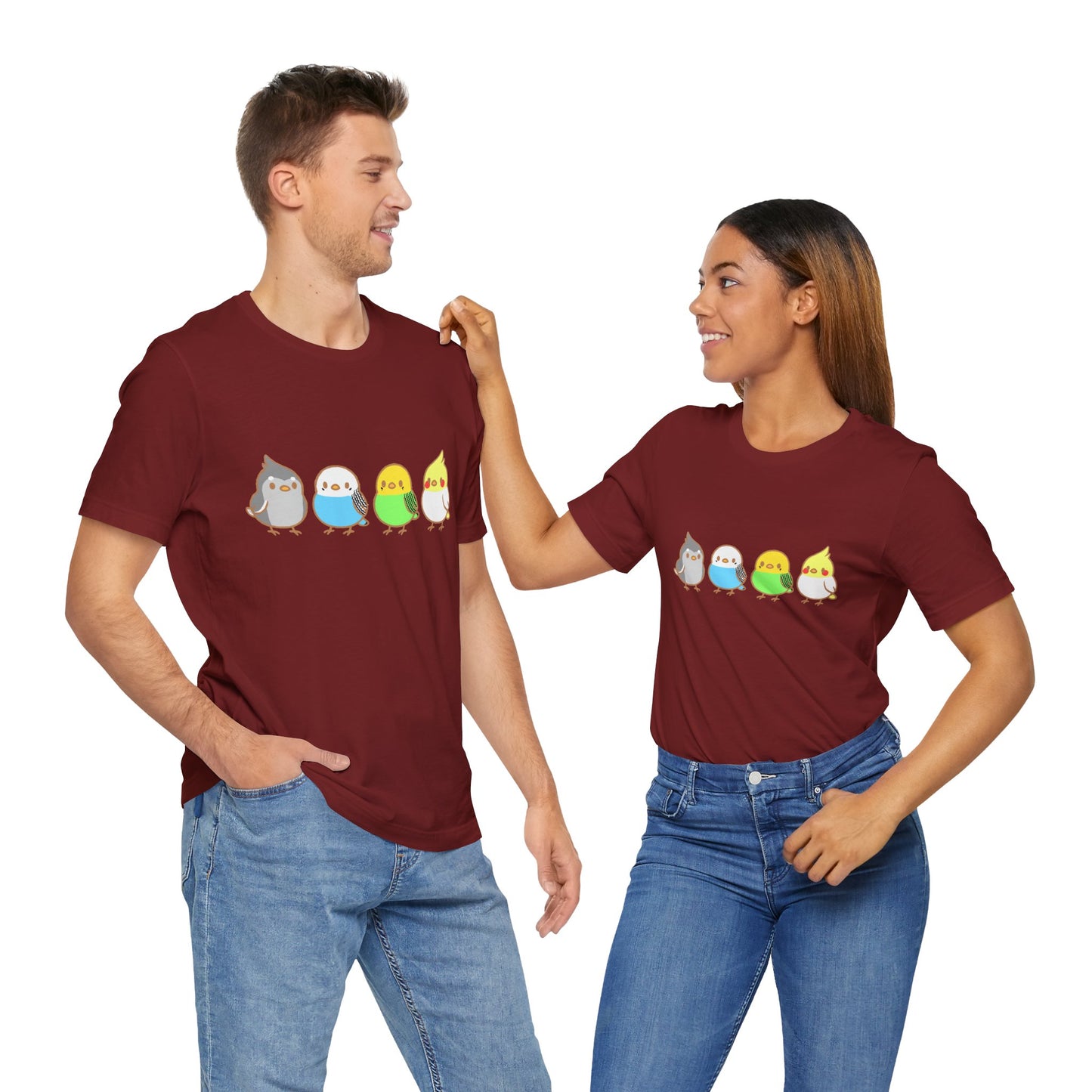 Chirpy Flock Bird T-Shirt – Cute Tee for Animal Lovers - WhimSpin - https://whimspin.com