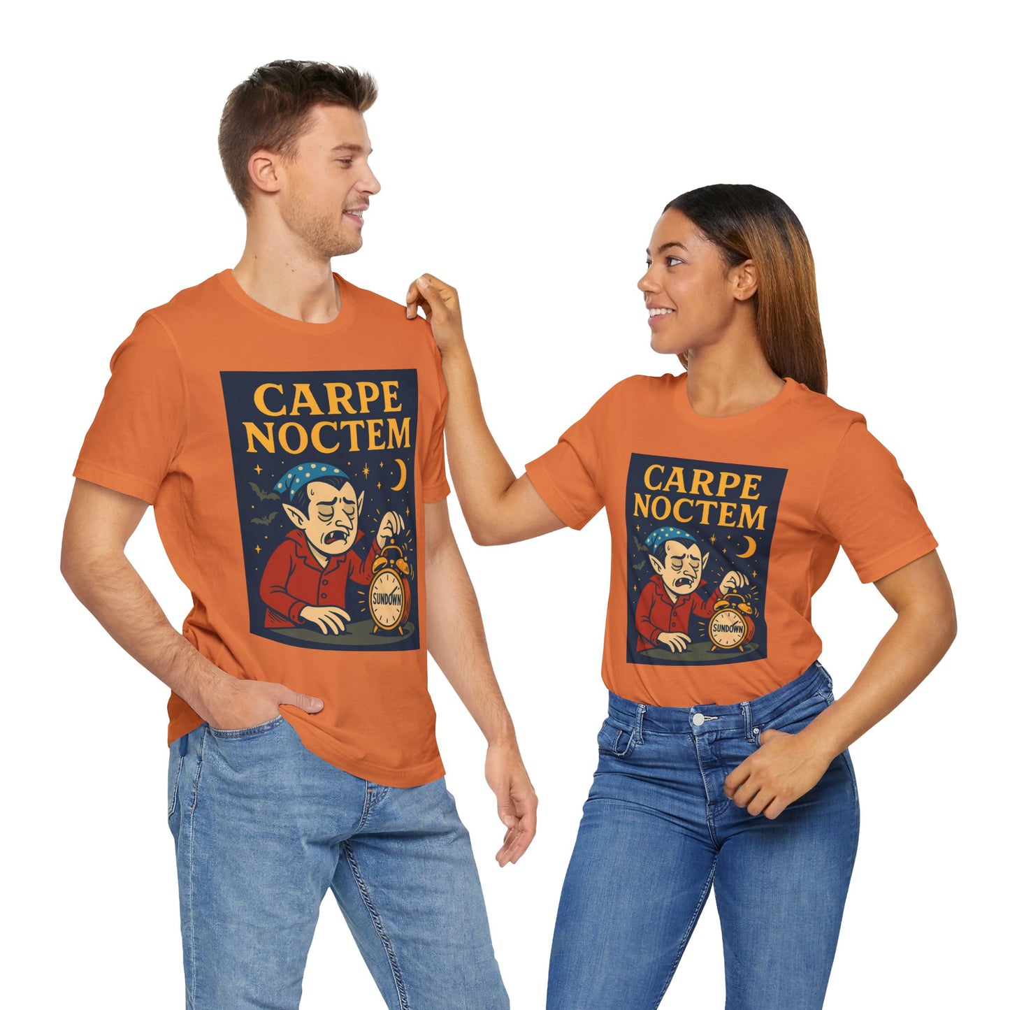 Carpe Noctem Vampire T-Shirt – Funny Halloween Tee for Night Owls