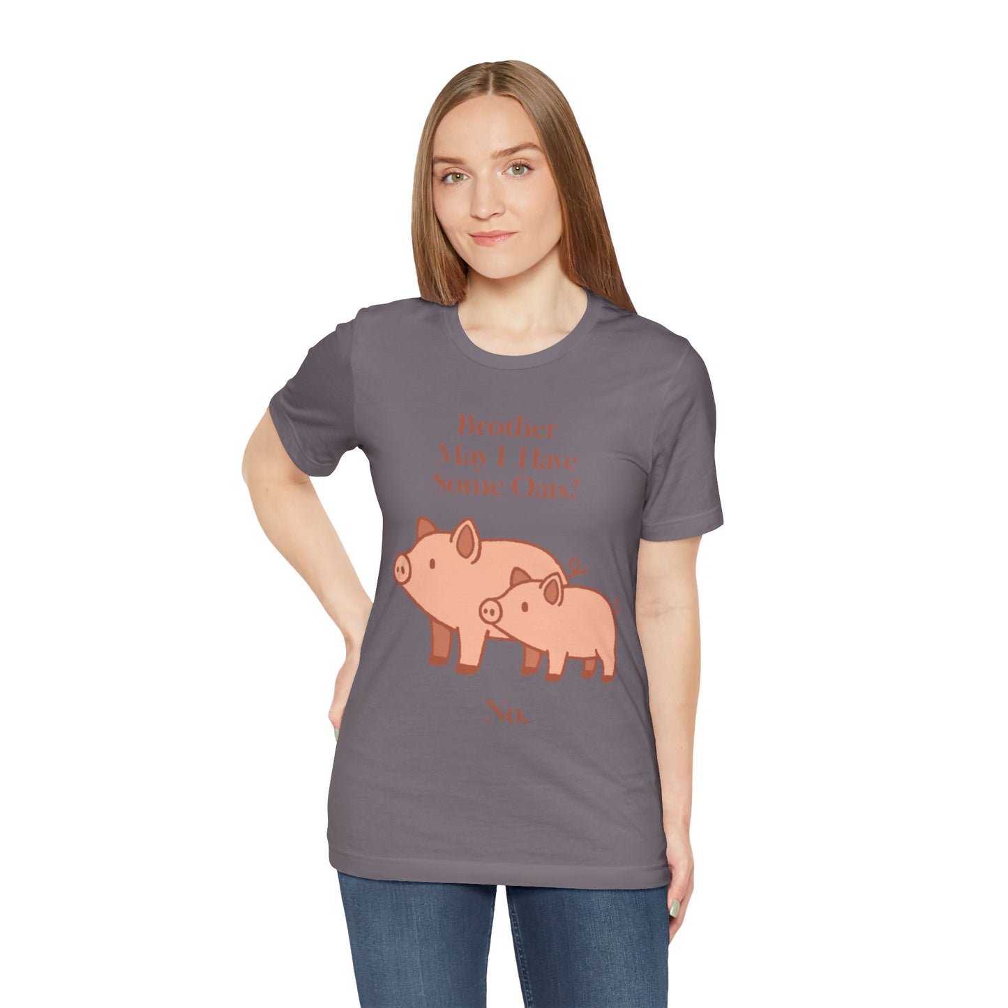 Brother May I Have Some Oats T-Shirt – Funny Viral Pig Meme Tee