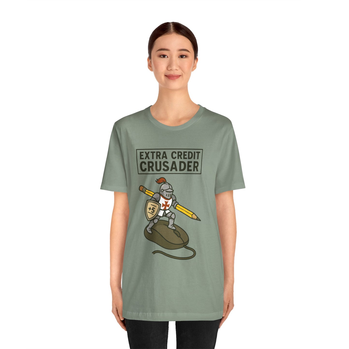 Extra Credit Crusader T-Shirt – Funny Back-to-School Teacher Tee