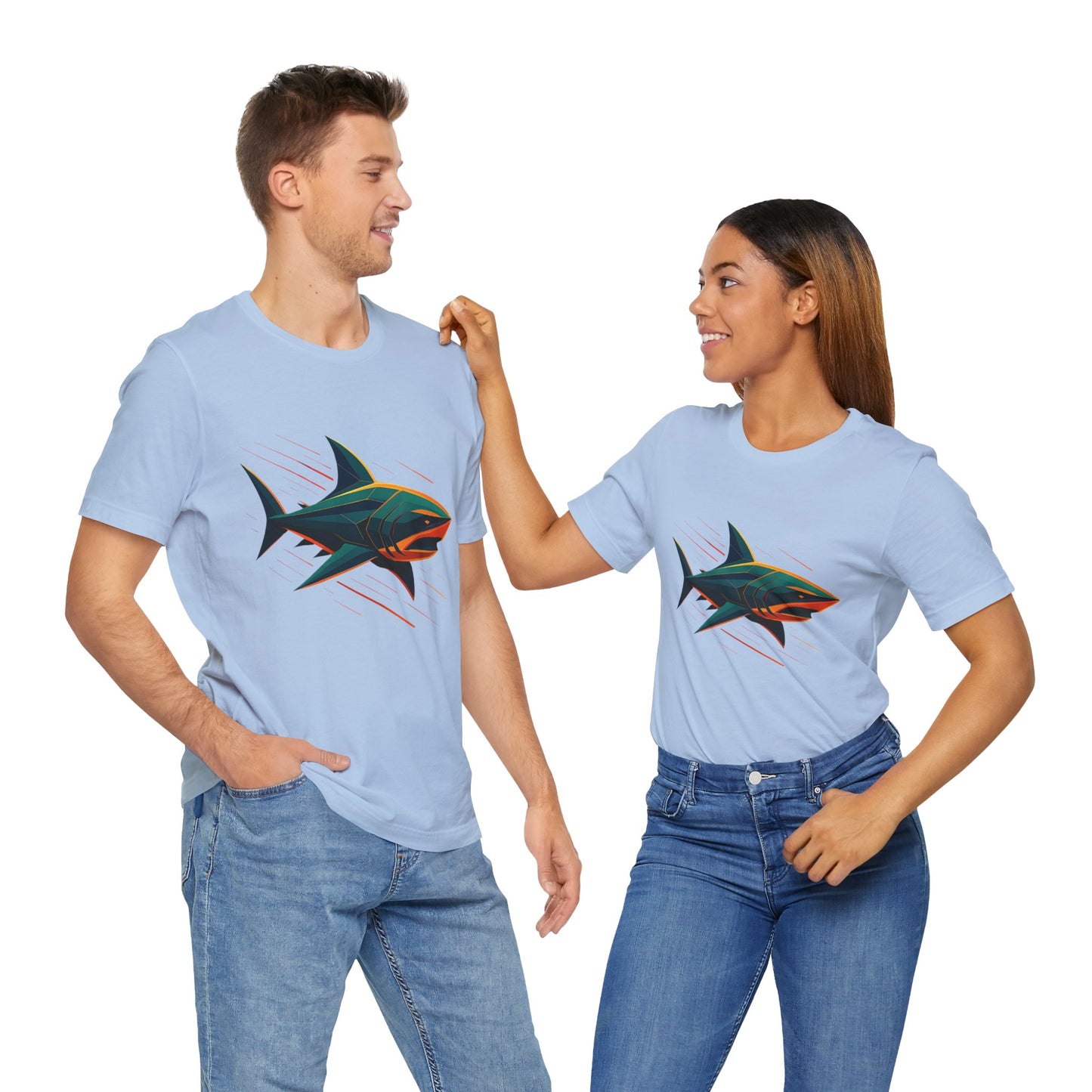 Electric Apex Shark T-Shirt – Bold Ocean Graphic Tee - WhimSpin - https://whimspin.com