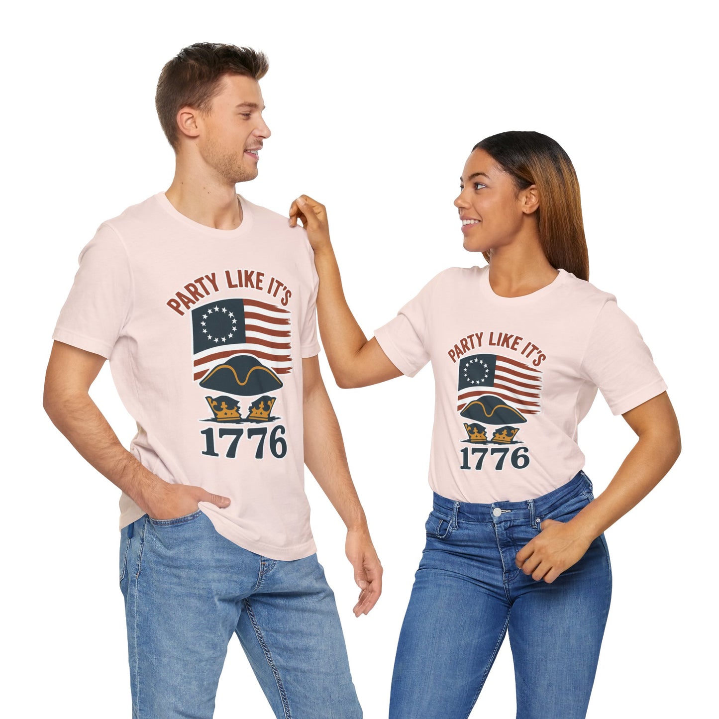 Party Like It’s 1776 T-Shirt – Revolutionary Spirit USA Tee - WhimSpin - https://whimspin.com
