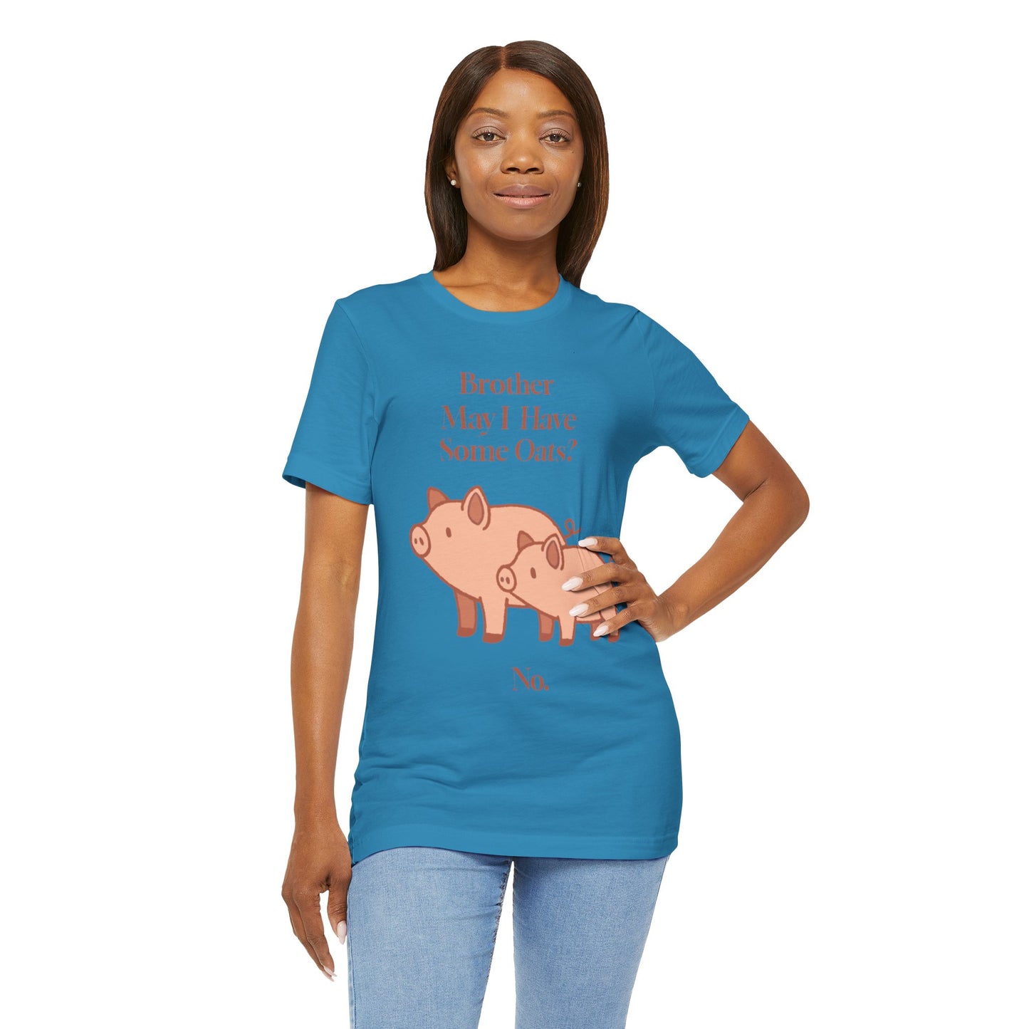 Brother May I Have Some Oats T-Shirt – Funny Viral Pig Meme Tee