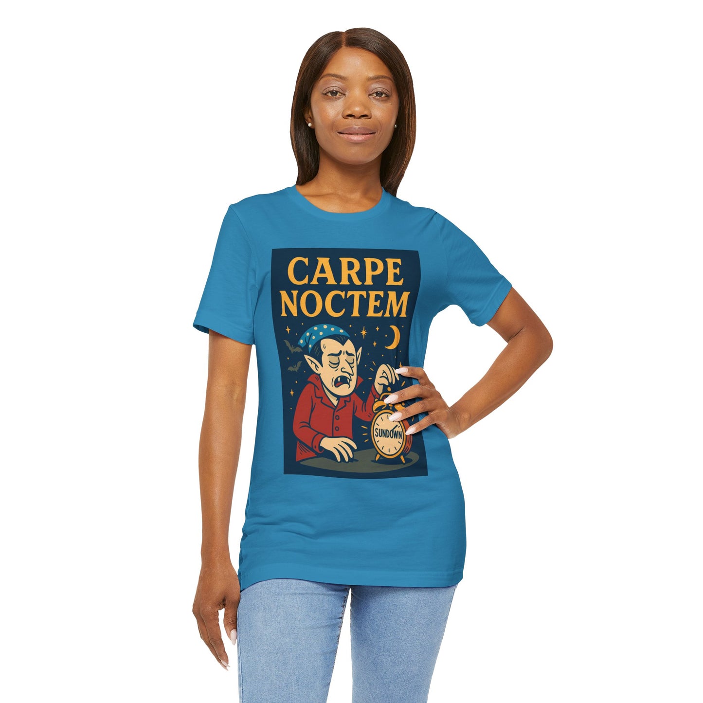 Carpe Noctem Vampire T-Shirt – Funny Halloween Tee for Night Owls