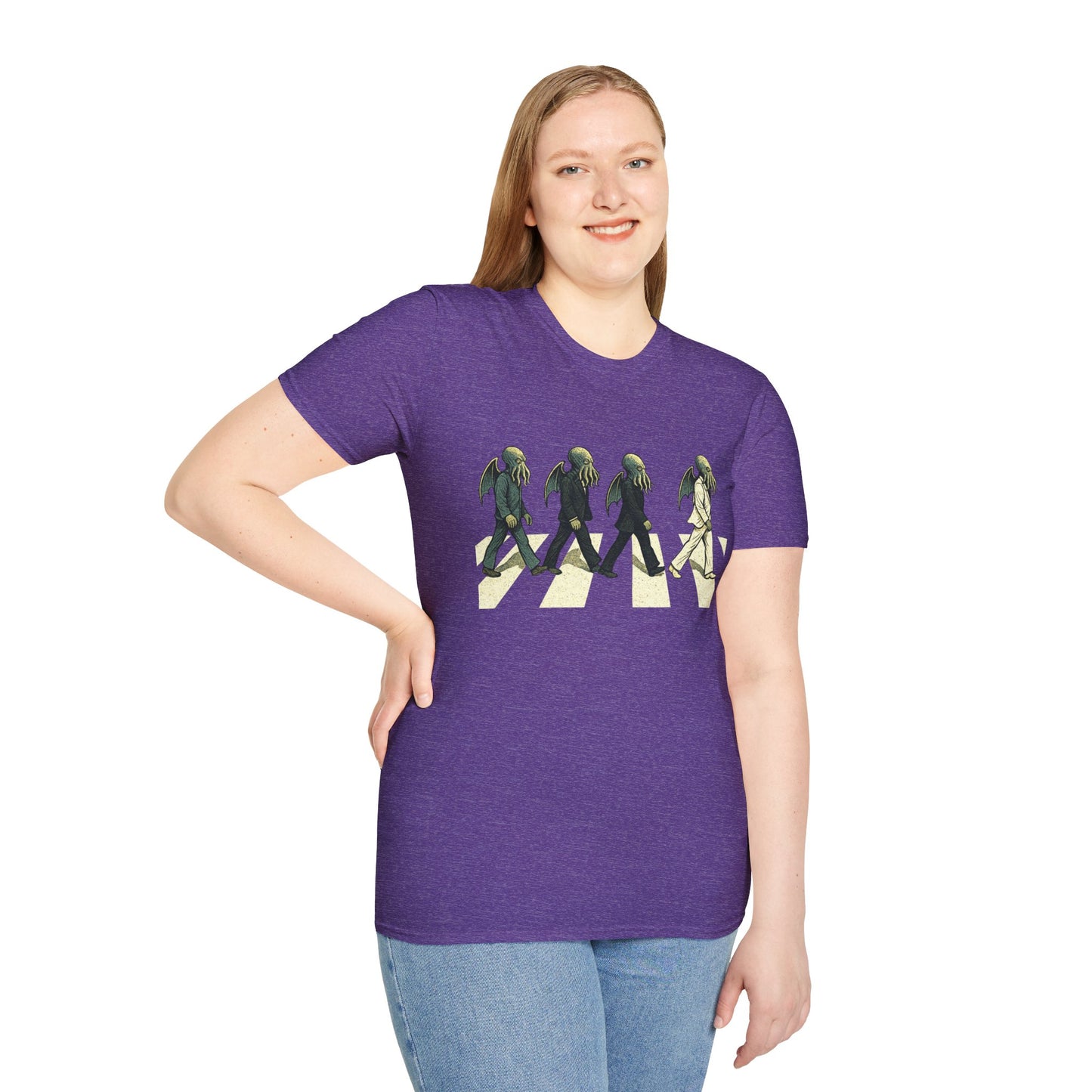 Cthulhu Crossing T-Shirt – Beatles Abbey Road Parody Tee | WhimSpin - WhimSpin - https://whimspin.com