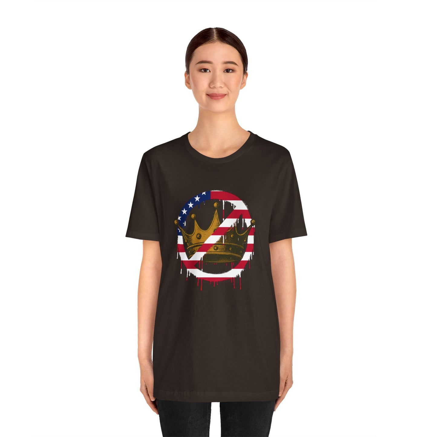 No Kings Protest T-Shirt – Anti-Authoritarian Democracy Graphic Tee