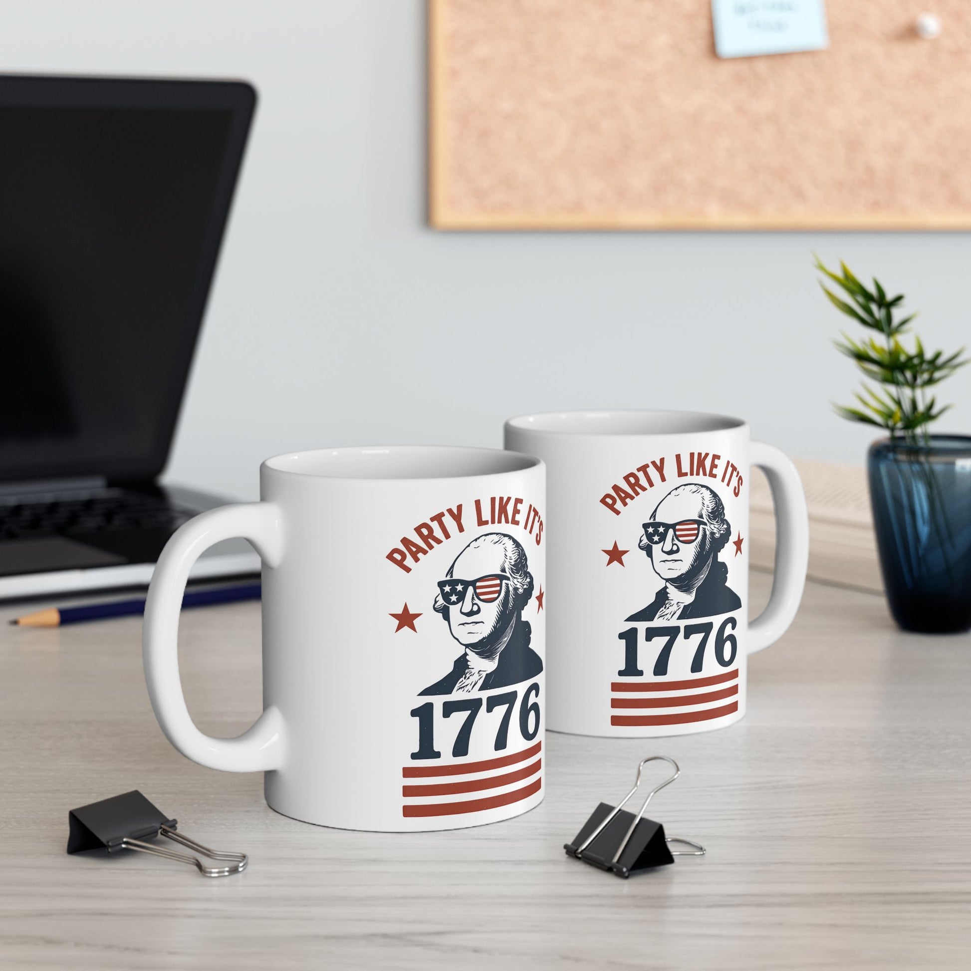 Founding Father Fun Mug – Patriotic Coffee Cup with Retro Vibes 11oz & 15oz - WhimSpin - https://whimspin.com