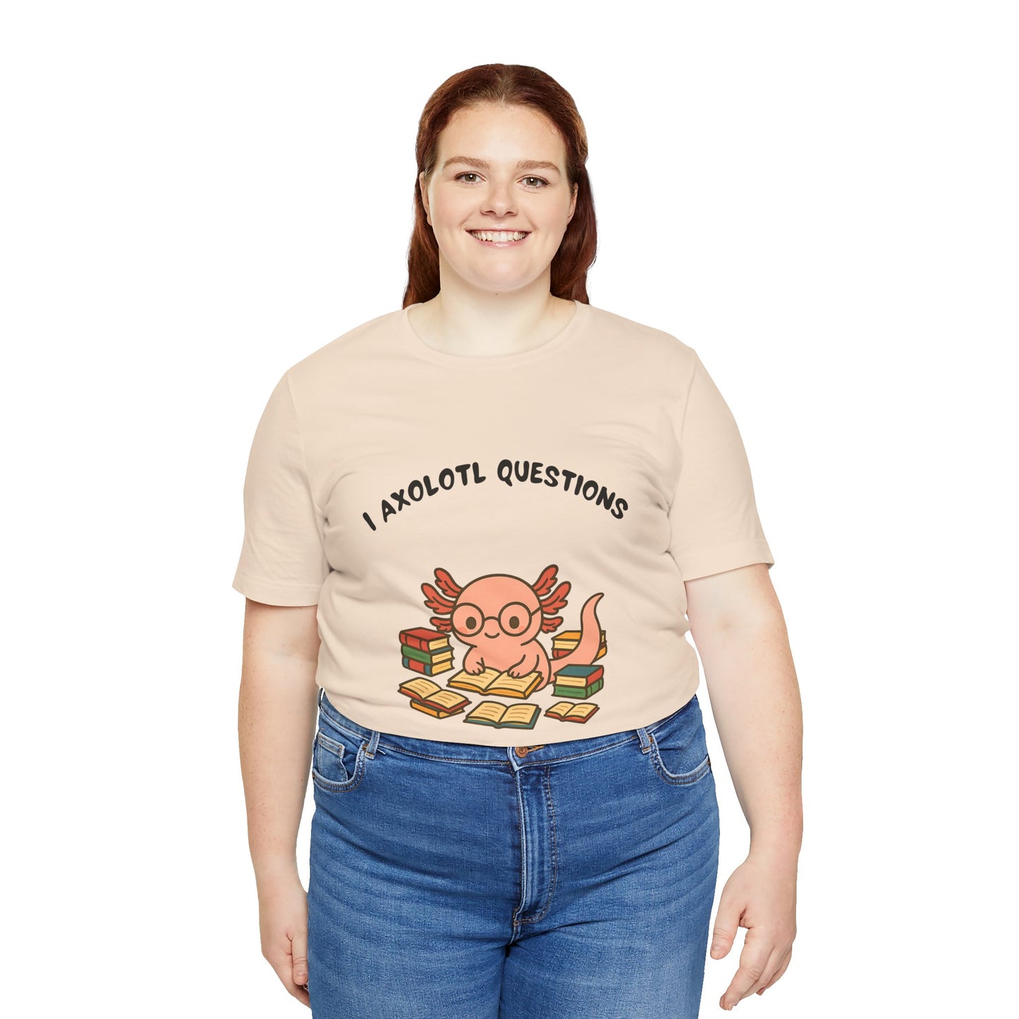 I Axolotl Questions T-Shirt – Funny Curious Axolotl Tee for Book Lovers