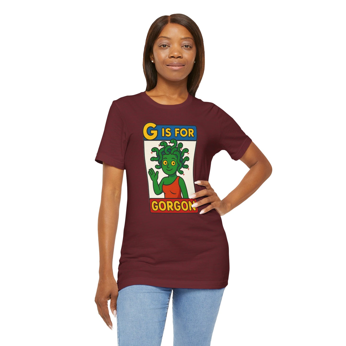 G Is for Gorgon T-Shirt – Funny Gorgon Legend Alphabet Tee