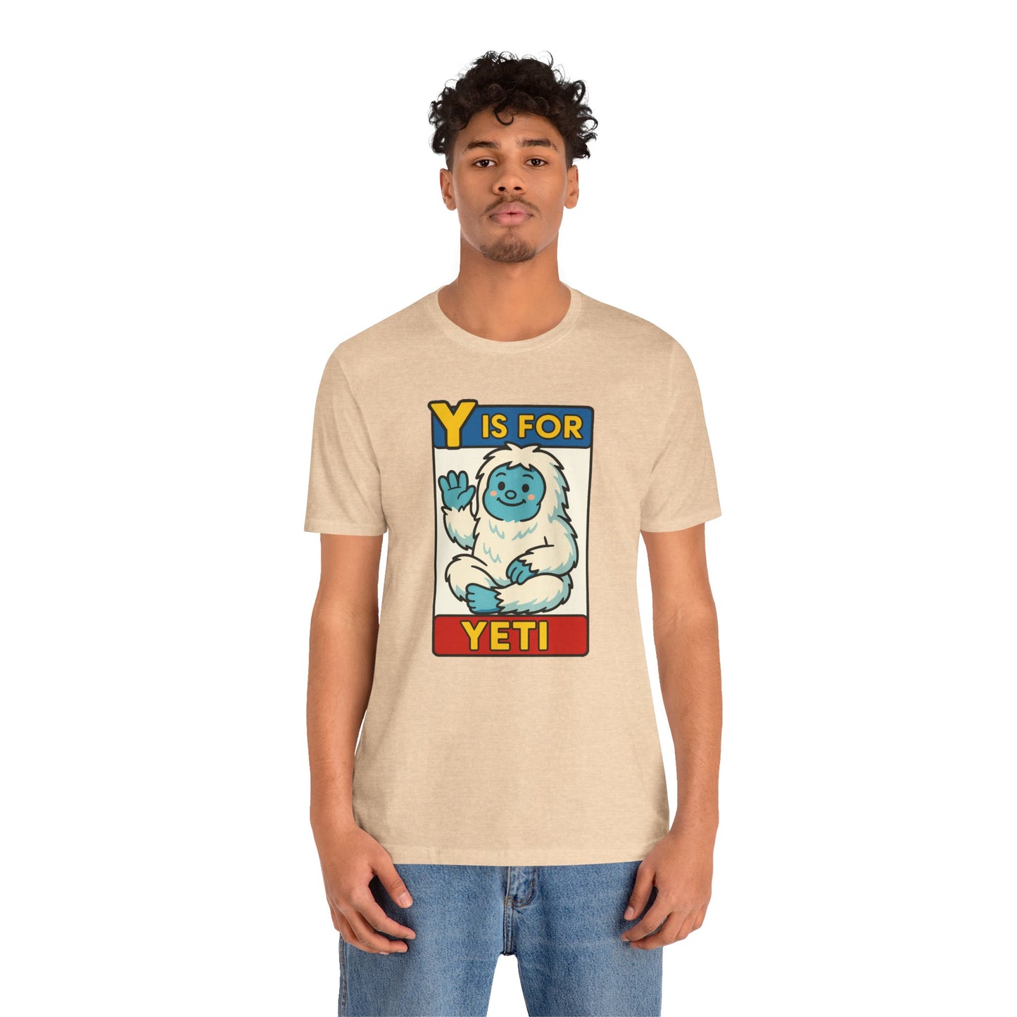 Y Is for Yeti T-Shirt – Cute Winter Monster Tee from the Monster Alphabet Series
