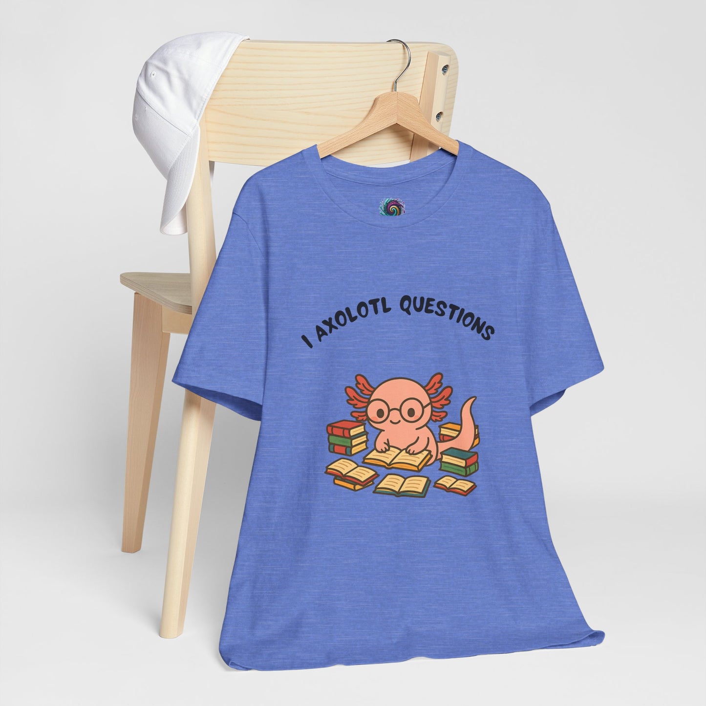 I Axolotl Questions T-Shirt – Funny Curious Axolotl Tee for Book Lovers