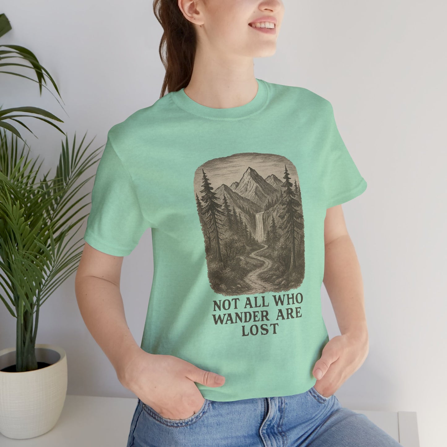 Not All Who Wander Are Lost T-Shirt – Tolkien Travel Tee for Nature Lovers