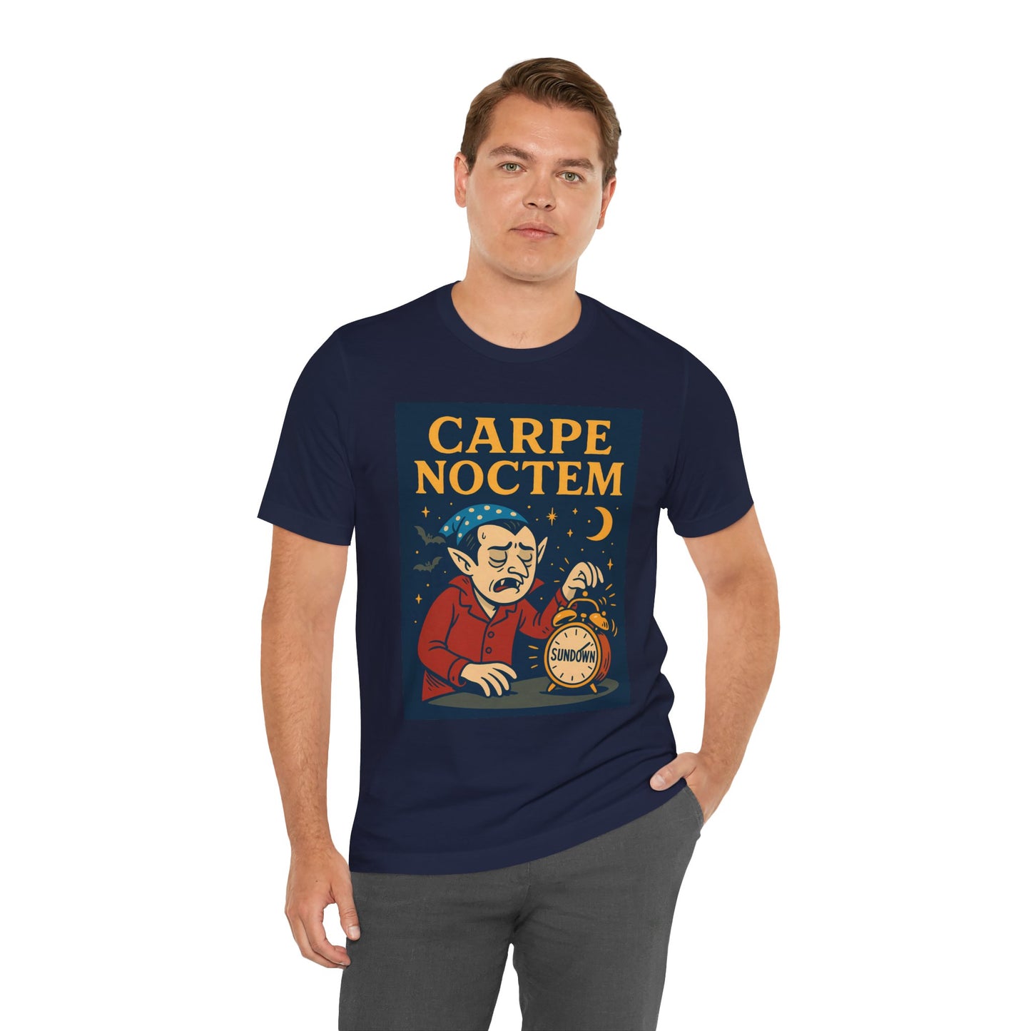 Carpe Noctem Vampire T-Shirt – Funny Halloween Tee for Night Owls