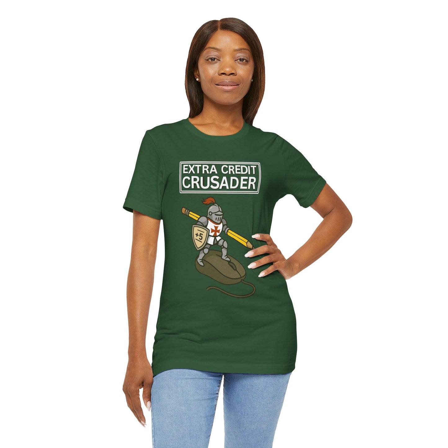 Extra Credit Crusader T-Shirt – Funny Back-to-School Teacher Tee