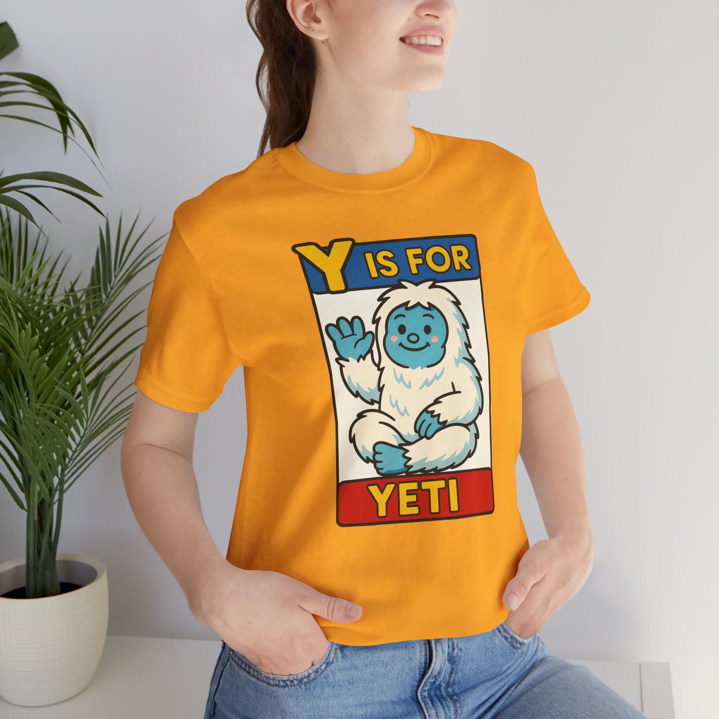 Y Is for Yeti T-Shirt – Cute Winter Monster Tee from the Monster Alphabet Series