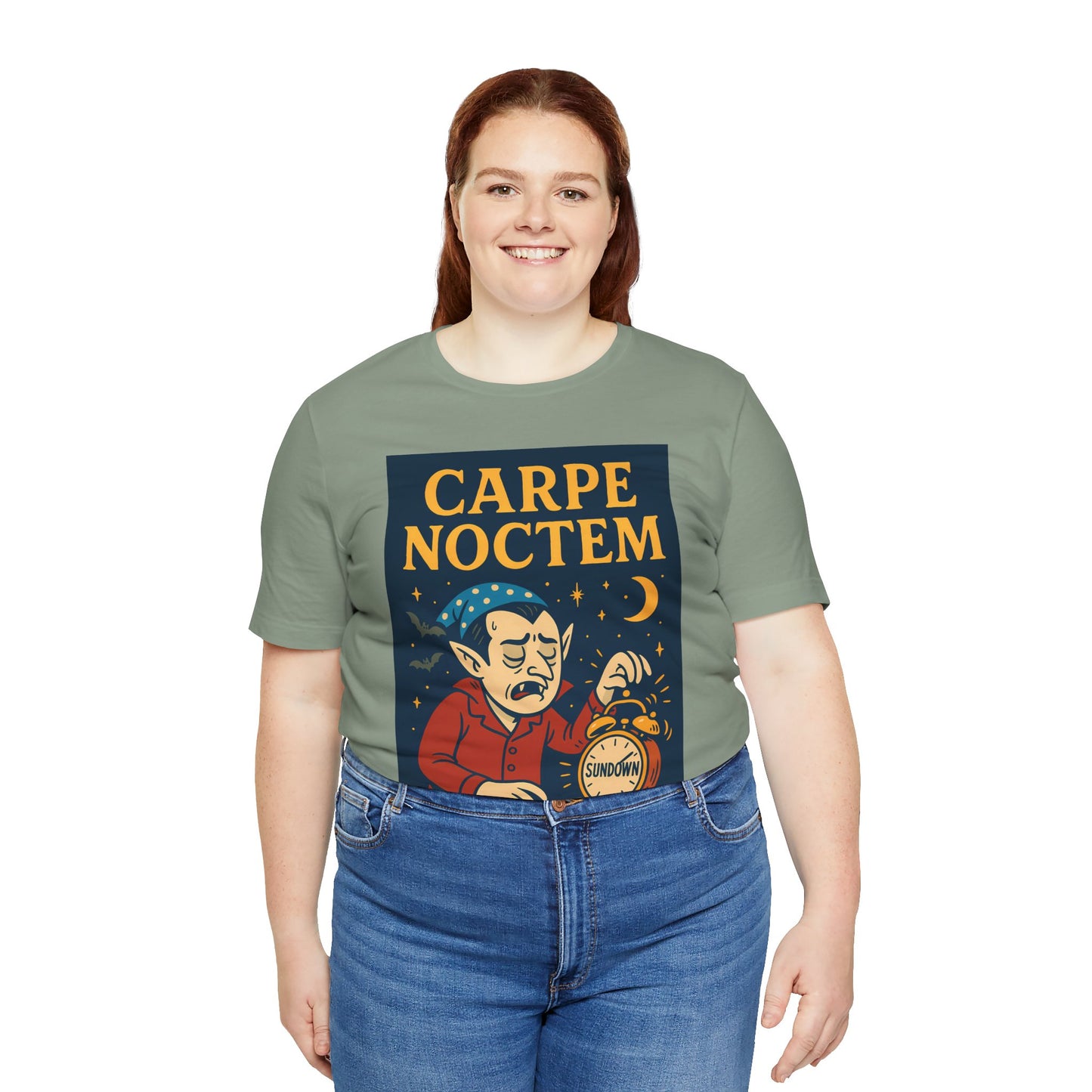Carpe Noctem Vampire T-Shirt – Funny Halloween Tee for Night Owls