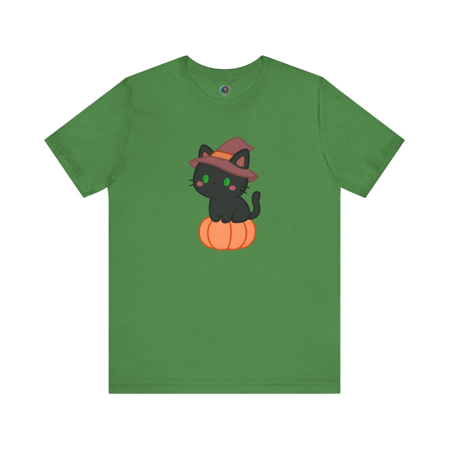Halloween Cat Shirt – Cute Cat on a Pumpkin Graphic Tee