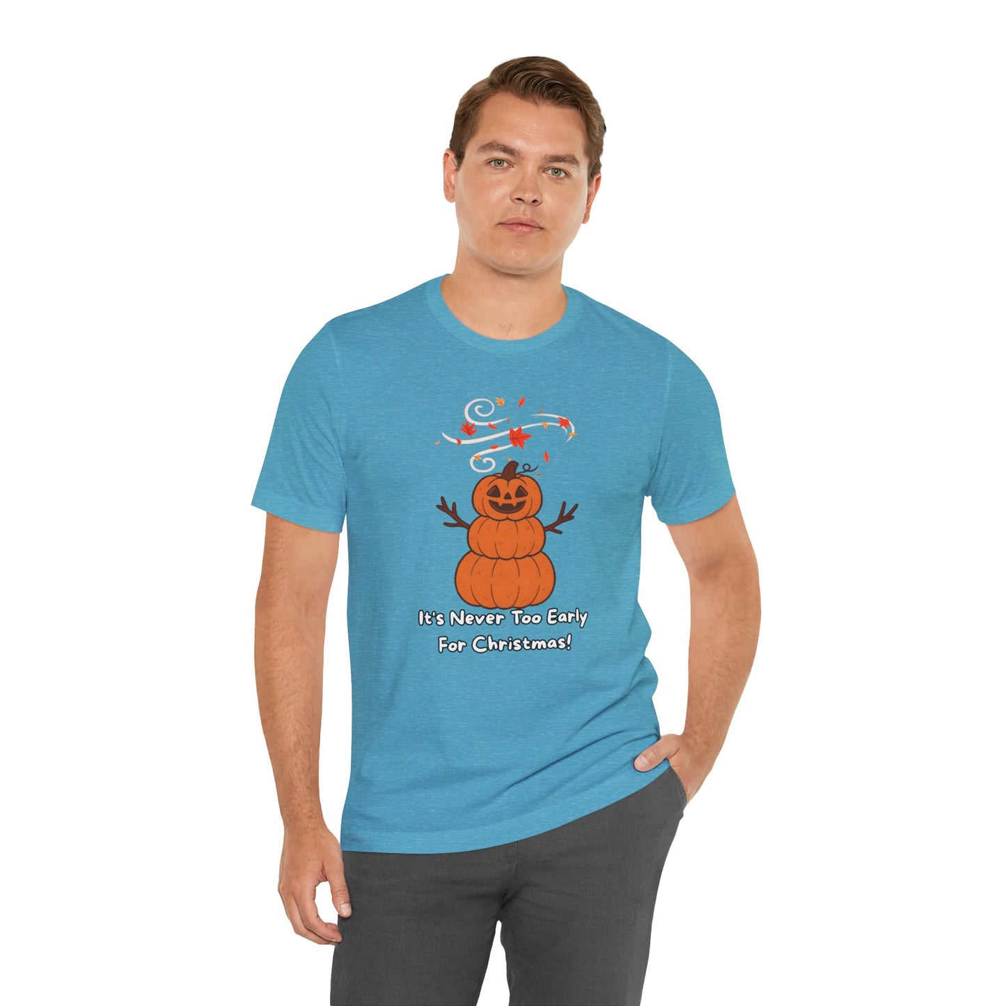 Pumpkin Snowman Shirt – Funny Halloween Christmas Mashup Tee