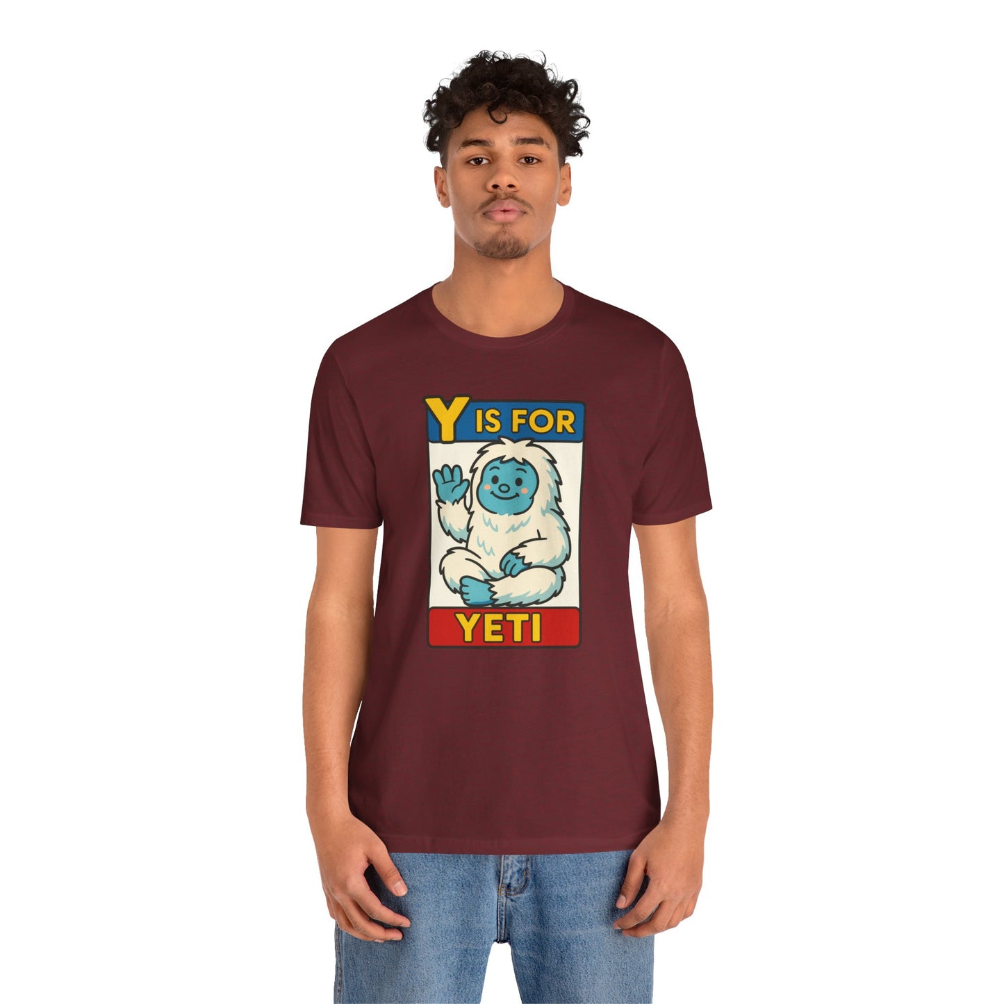 Y Is for Yeti T-Shirt – Cute Winter Monster Tee from the Monster Alphabet Series