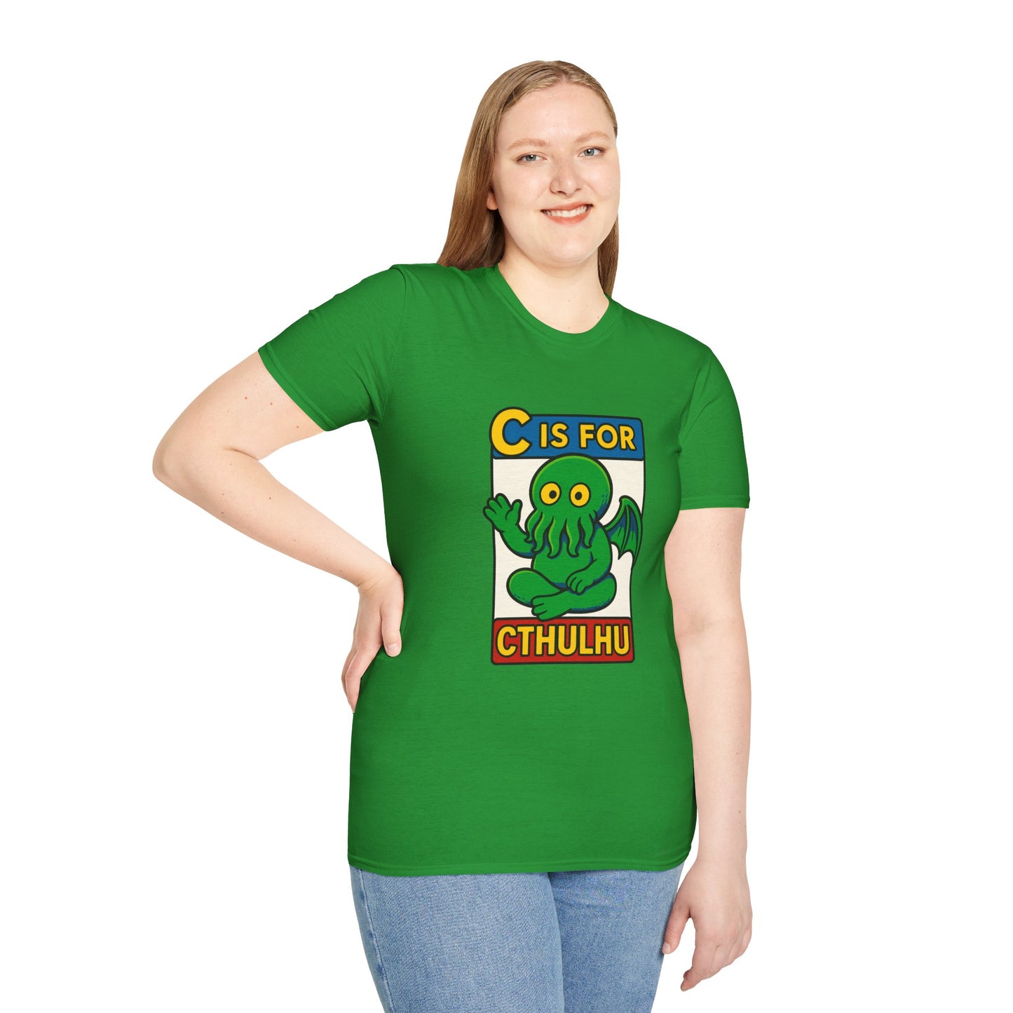 C is for Cthulhu Graphic Tee – Funny Cthulhu Shirt - WhimSpin - https://whimspin.com