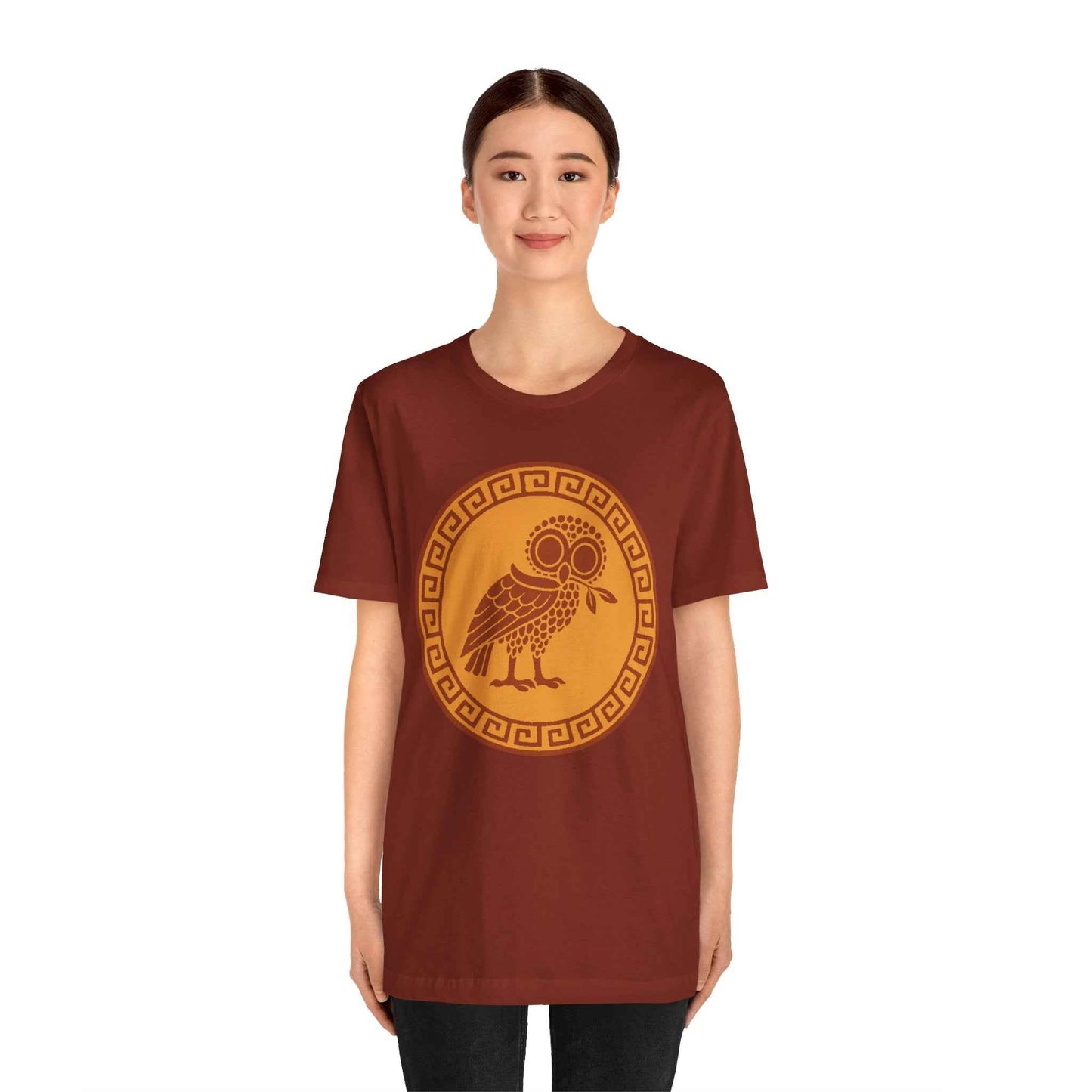 Athena’s Owl T-Shirt – Greek Mythology Bird Tee